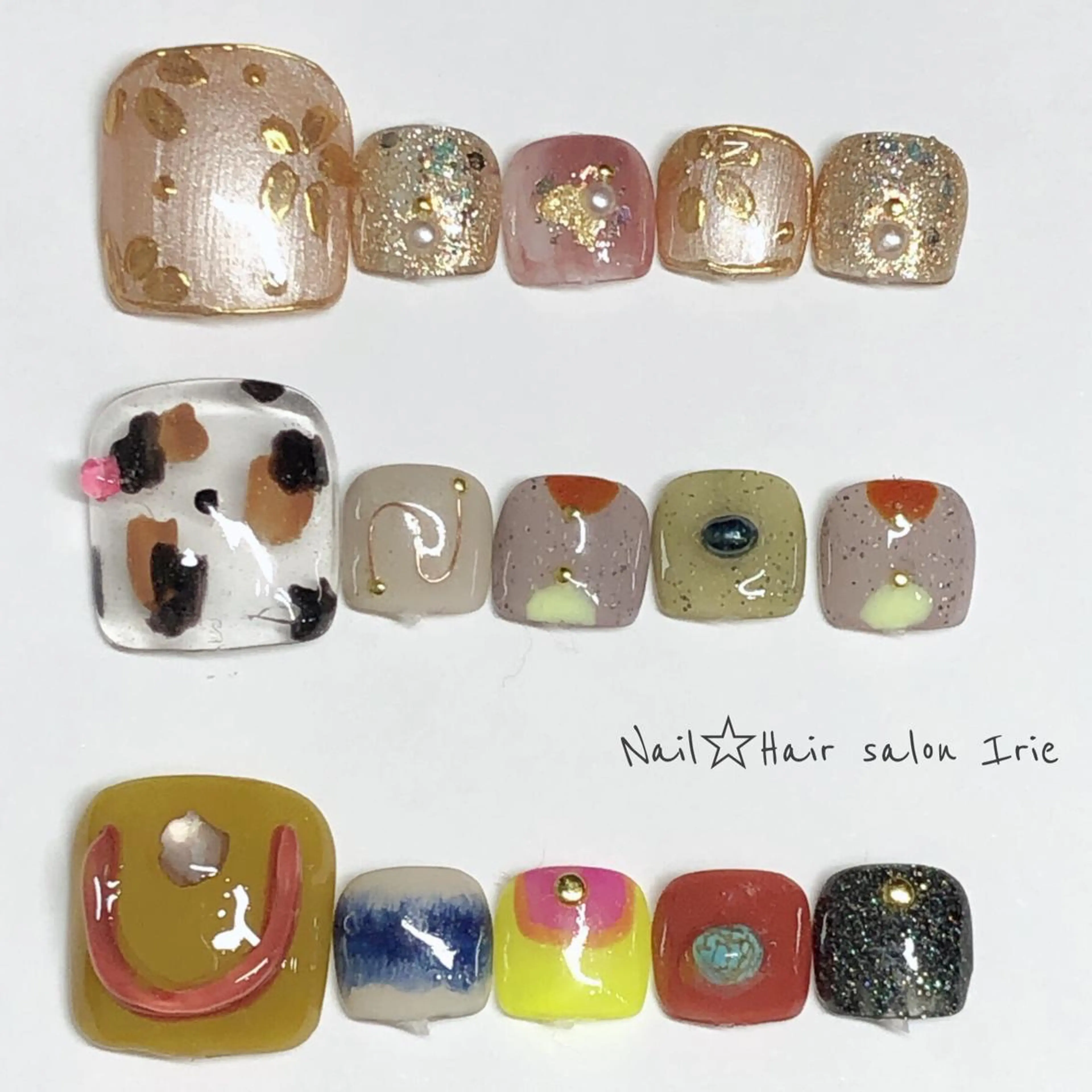 ネイル フットネイル フットネイル Hair salon Irie所属・與儀 知佳のネイルデザイン