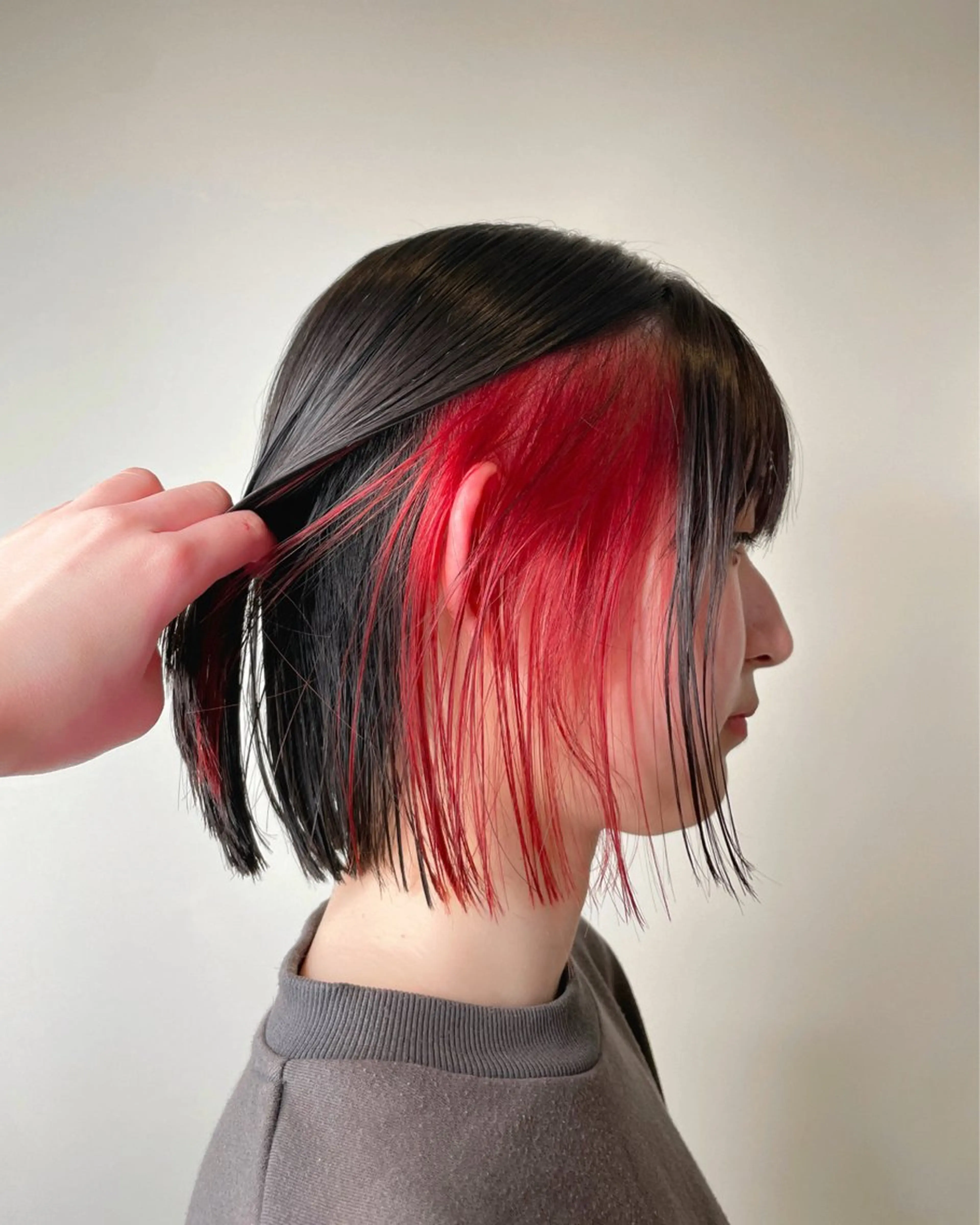 ミディアム カラー 坂本 かのんのヘアスタイル