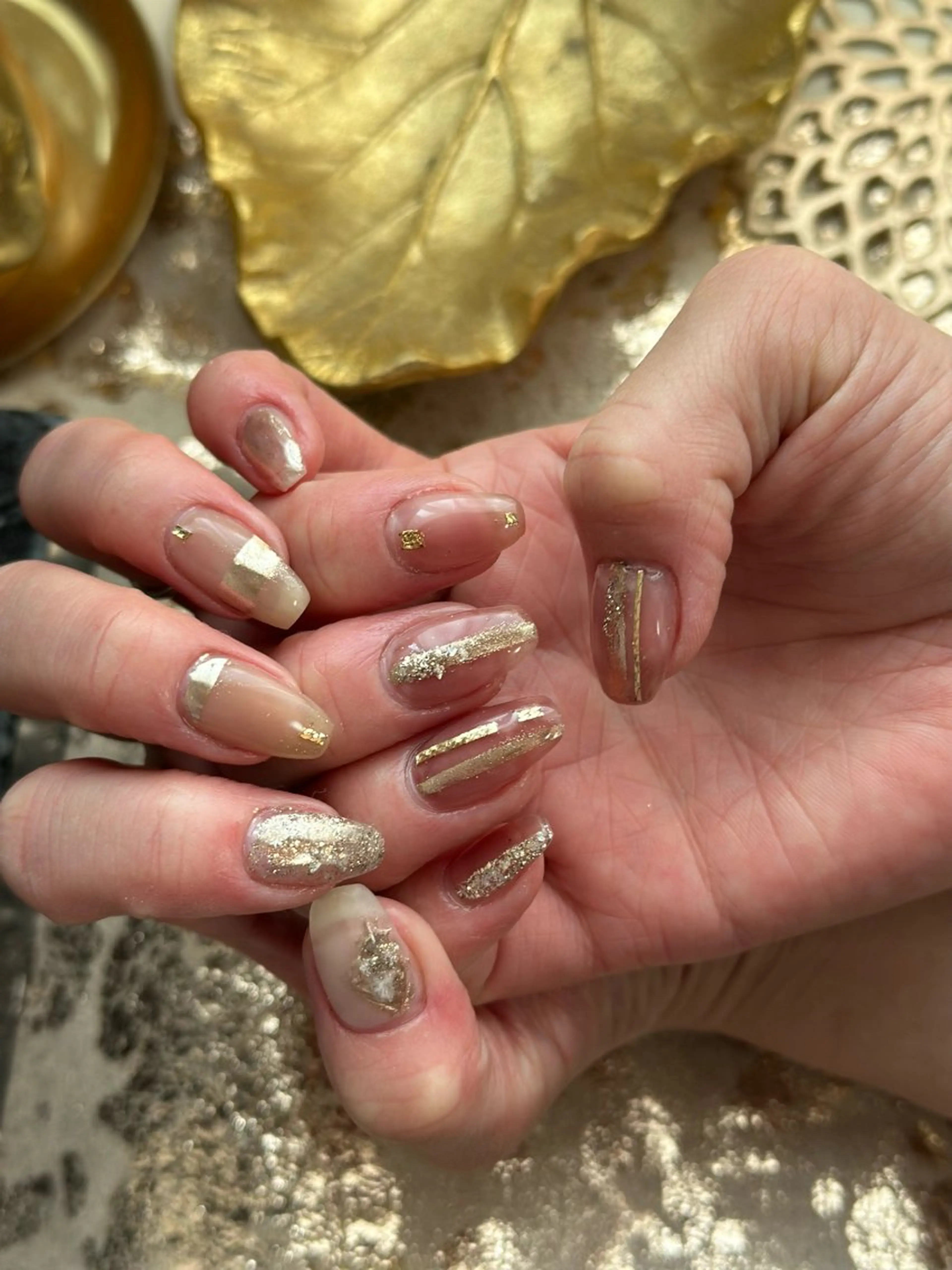 ネイル La vie mi nailニュアンスのネイルデザイン