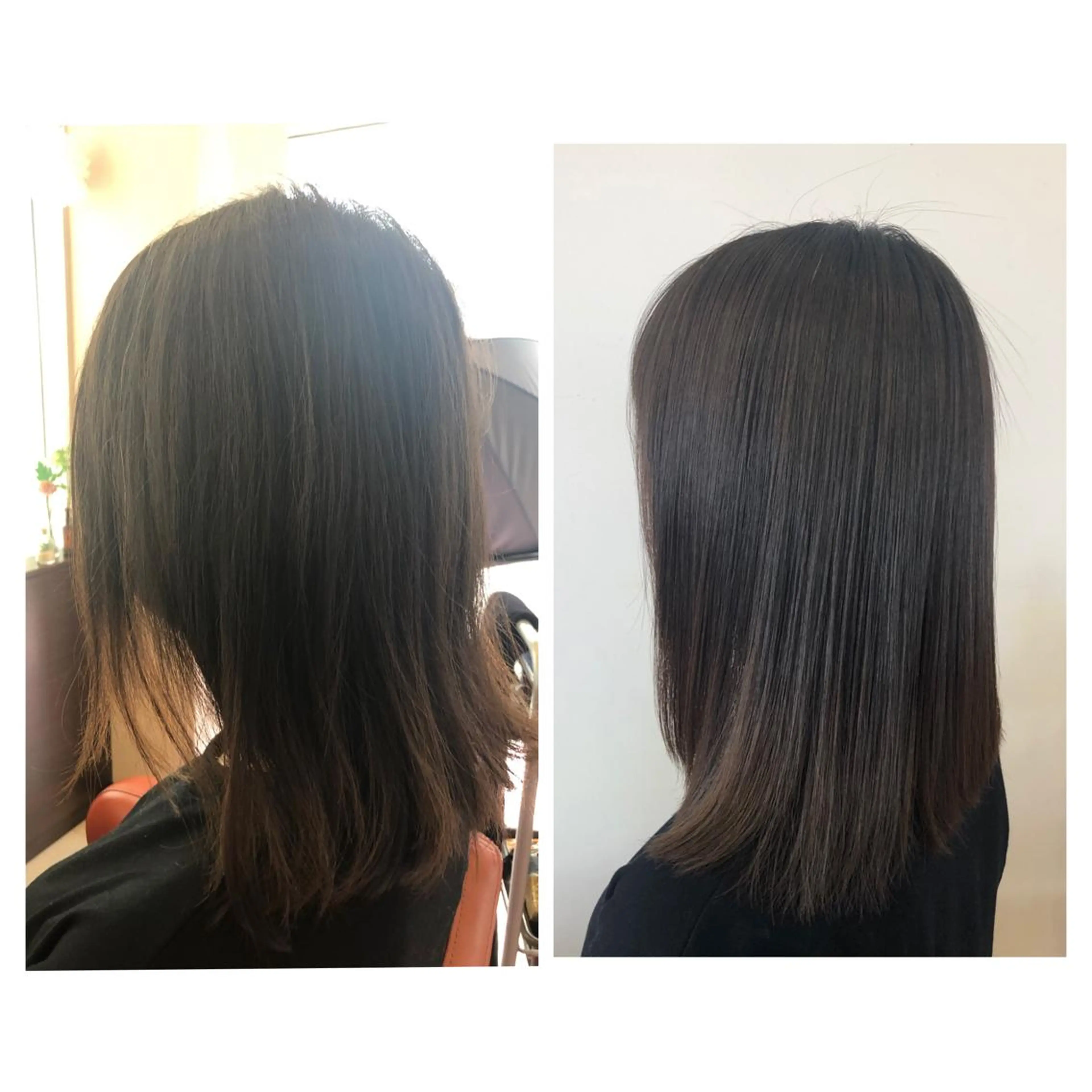 セミロング トリートメント 酸熱トリートメント やまぐち まりんのヘアスタイル