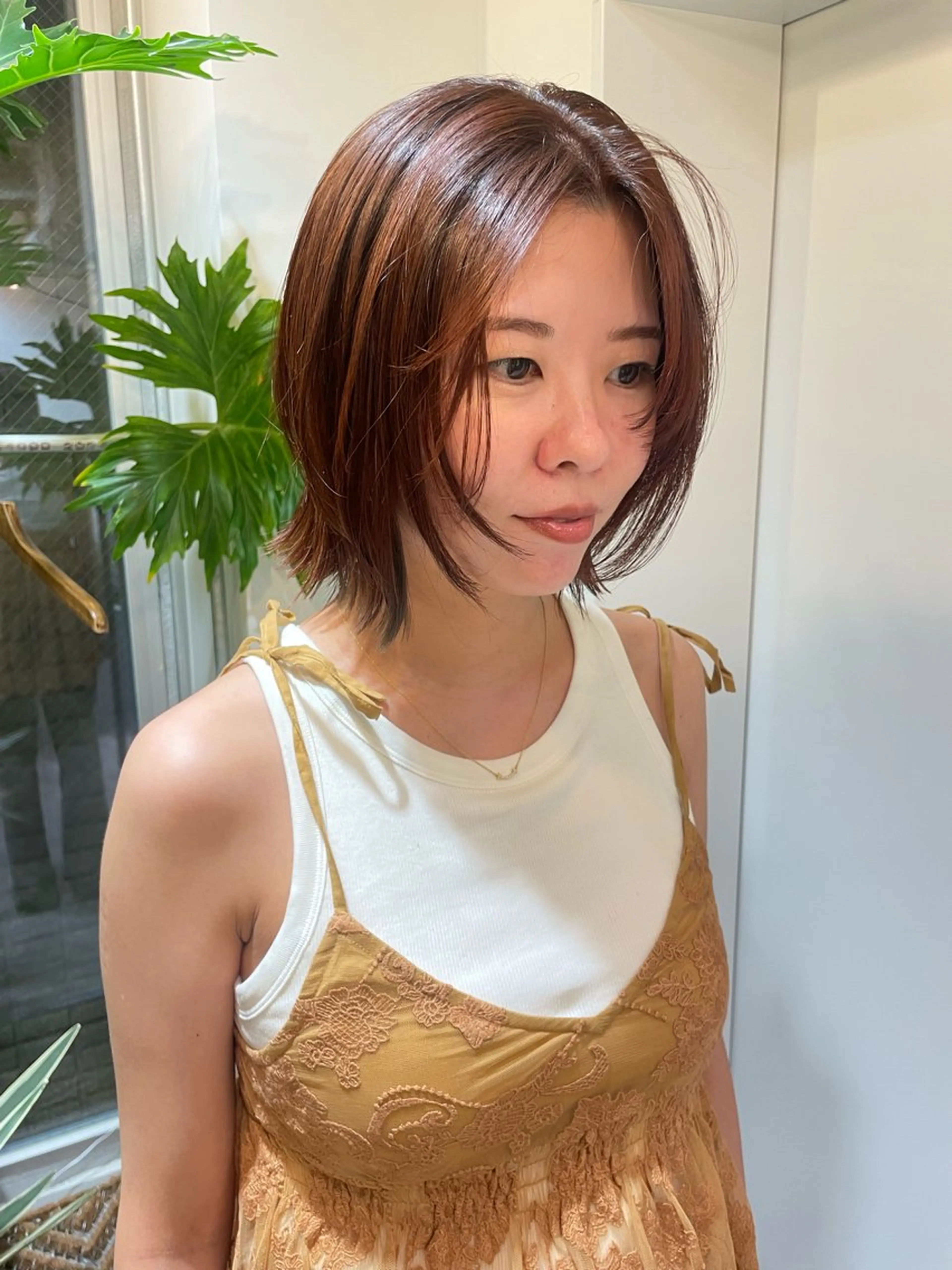 ショート ボブ レイヤーカット ニュアンスヘア /透明感🪽AYAのヘアスタイル