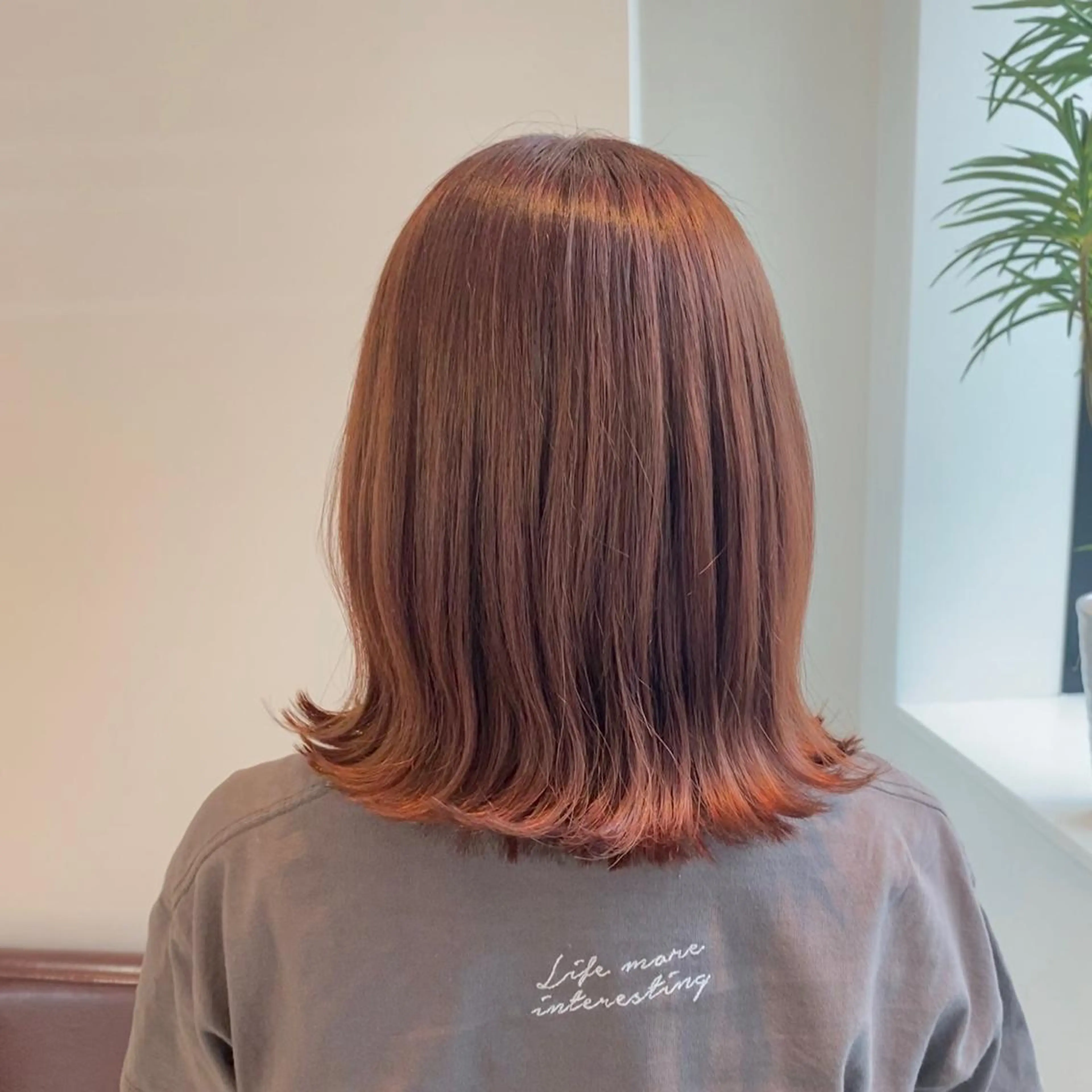 ミディアム カット ヘアカラー トリートメント 吉原 みえのヘアスタイル