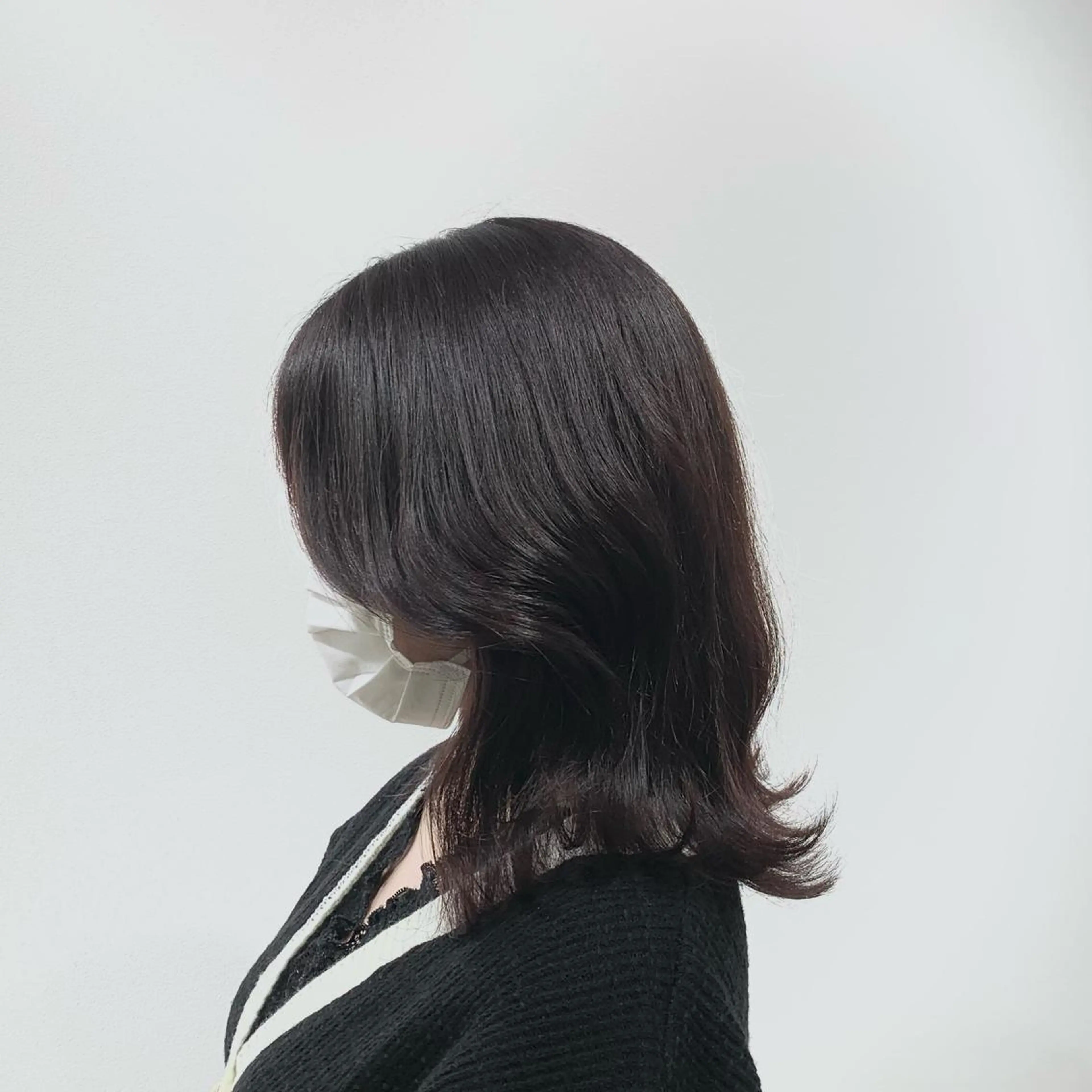 ミディアム カラー ヘアアレンジ キヨミ 韓国レイヤーカットのヘアスタイル