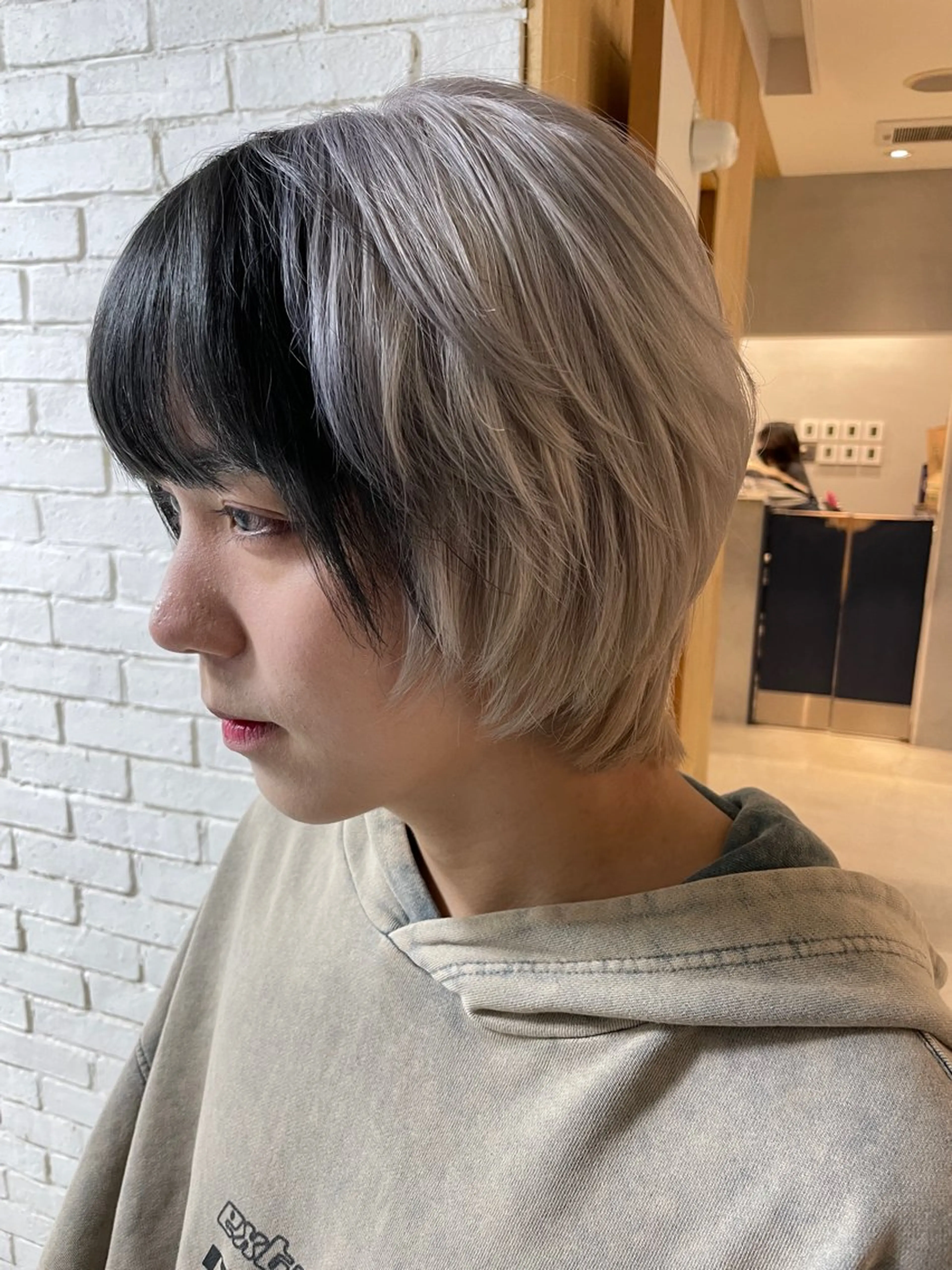 ショート カラー メンズ ヘアカラー トリートメント レイヤー／ショート HIDETOSHIのヘアスタイル