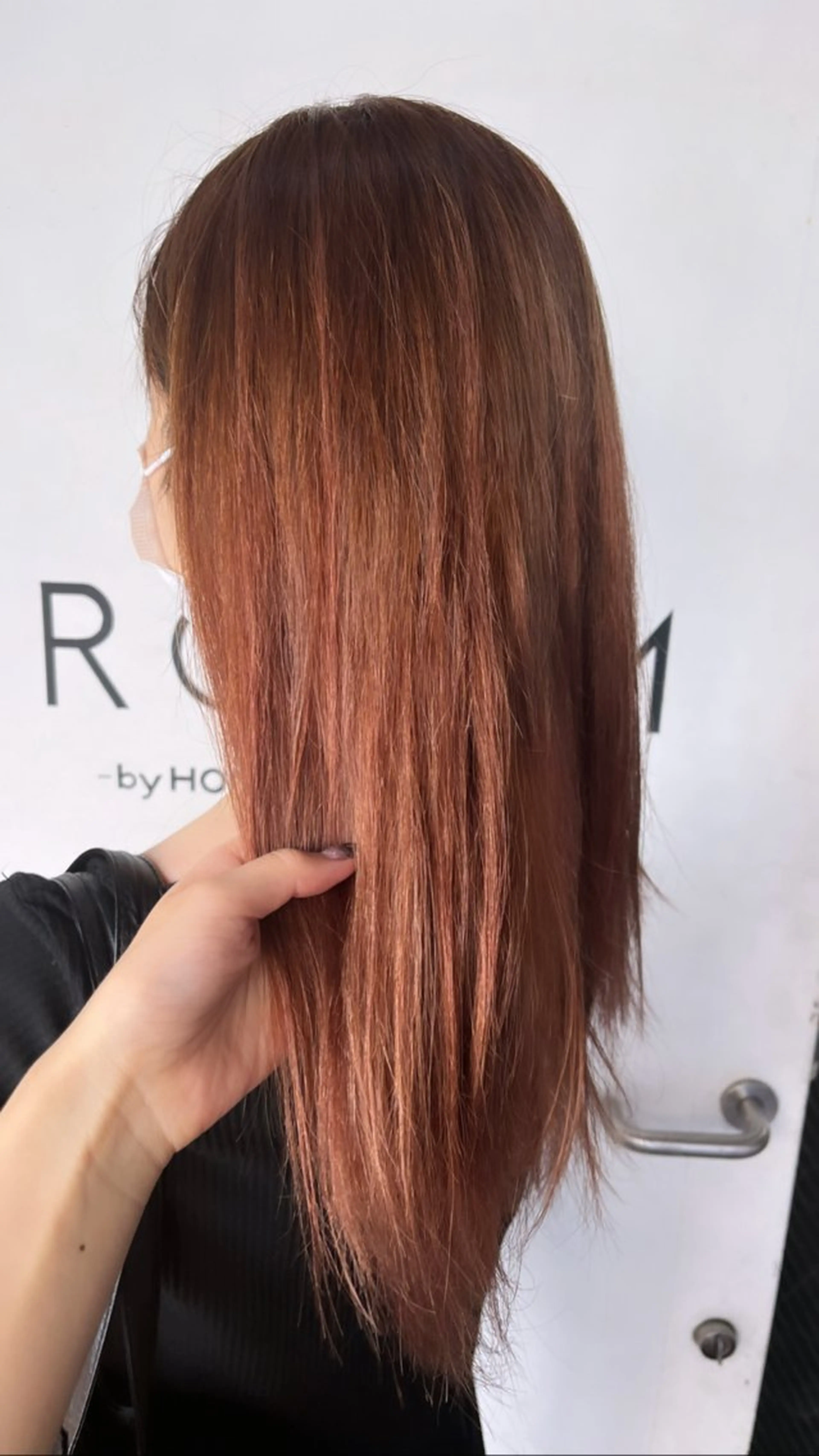 ロング カラー ベージュカラー ピンクカラー ピンクベージュ hazuki🐈‍⬛ 透明感カラーのヘアスタイル