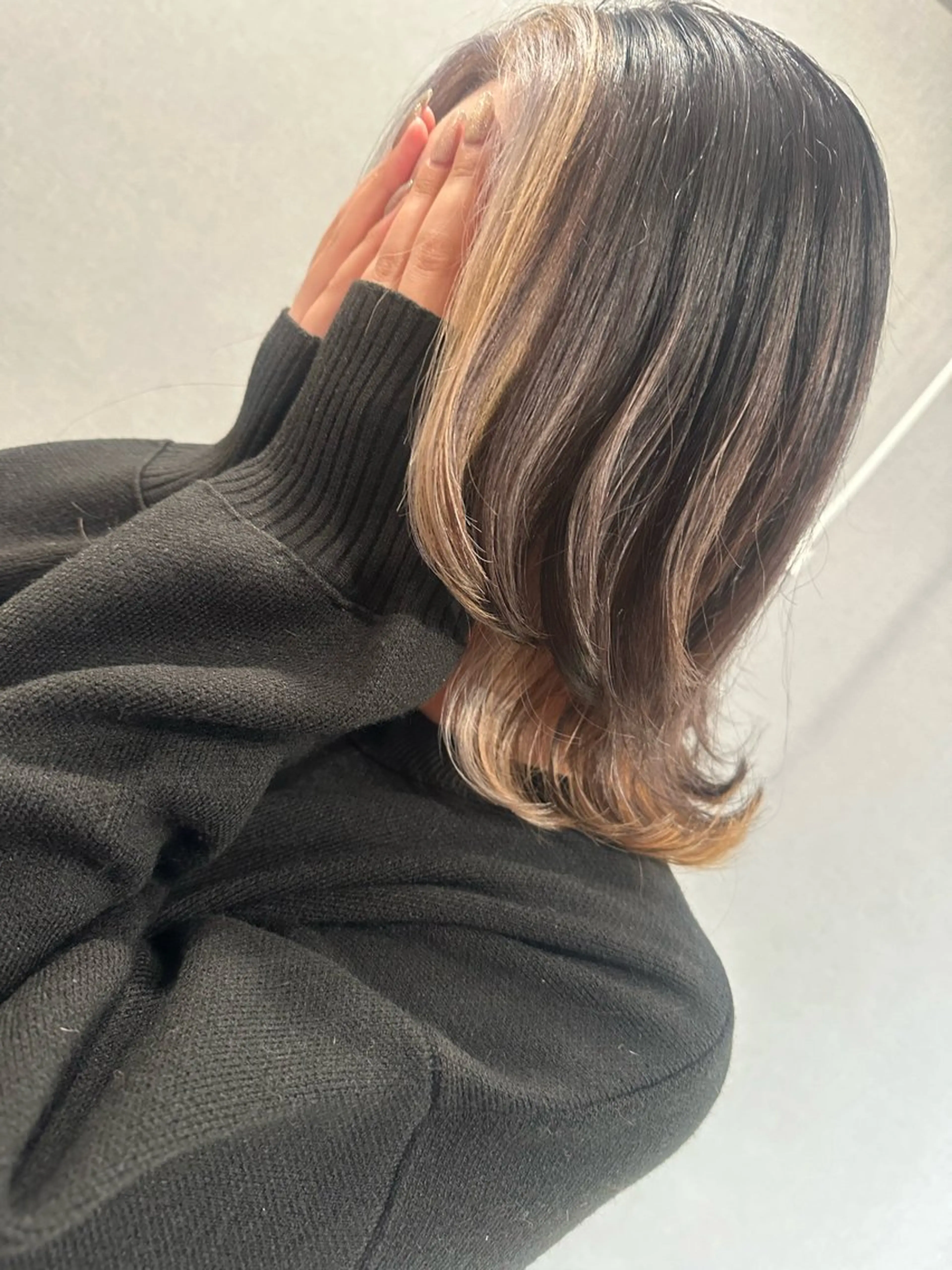 ミディアム カラー ヘアカラー トリートメント K Harukaのヘアスタイル