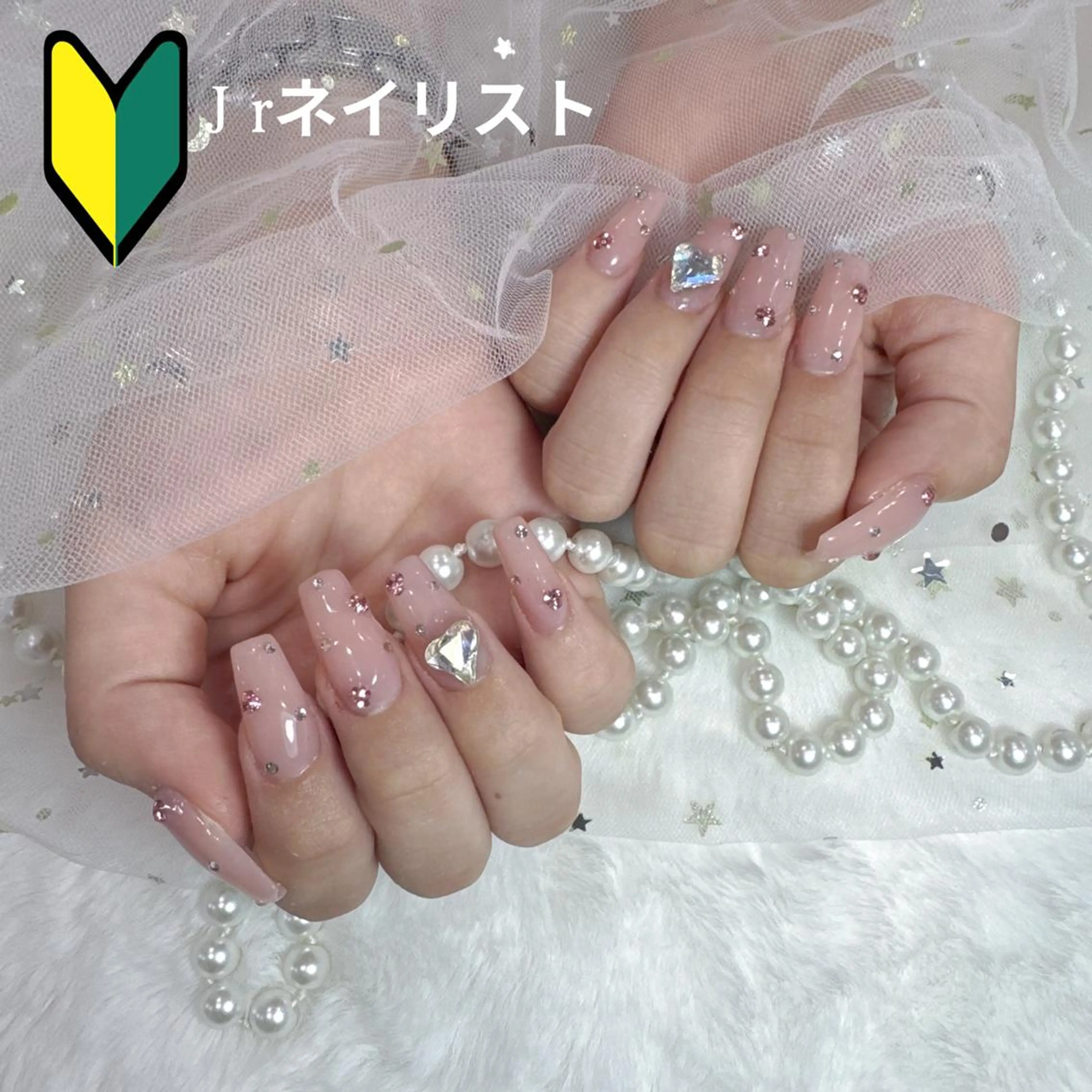 ネイル アートネイル フラッシュネイル ジェルネイル 氷ネイル・うるうるネイル キラキラネイル M2 BEAUTY Rionのネイルデザイン