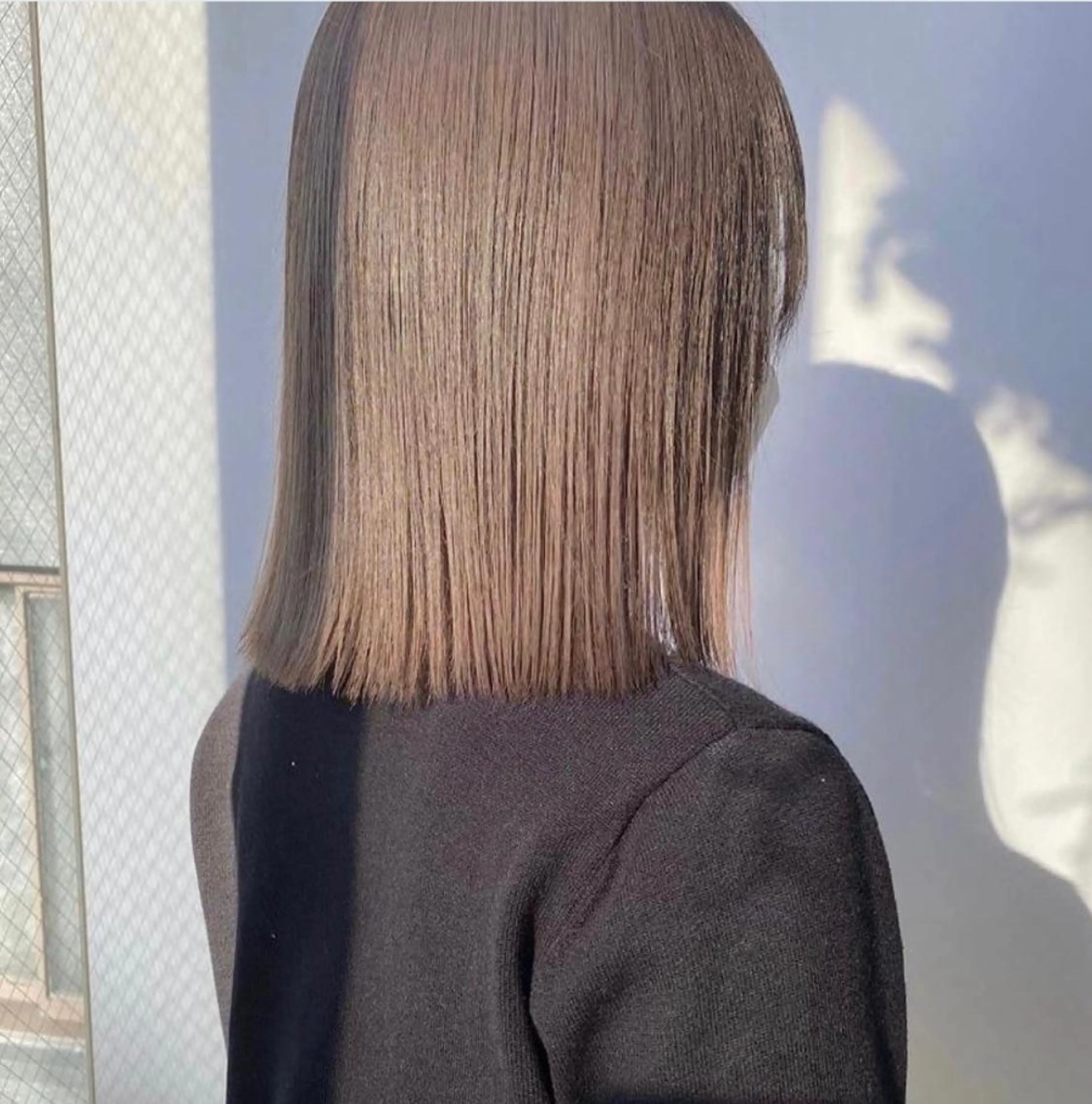 ミディアム カラー ヘアアレンジ ヘアカラー ツガミ リナのヘアスタイル