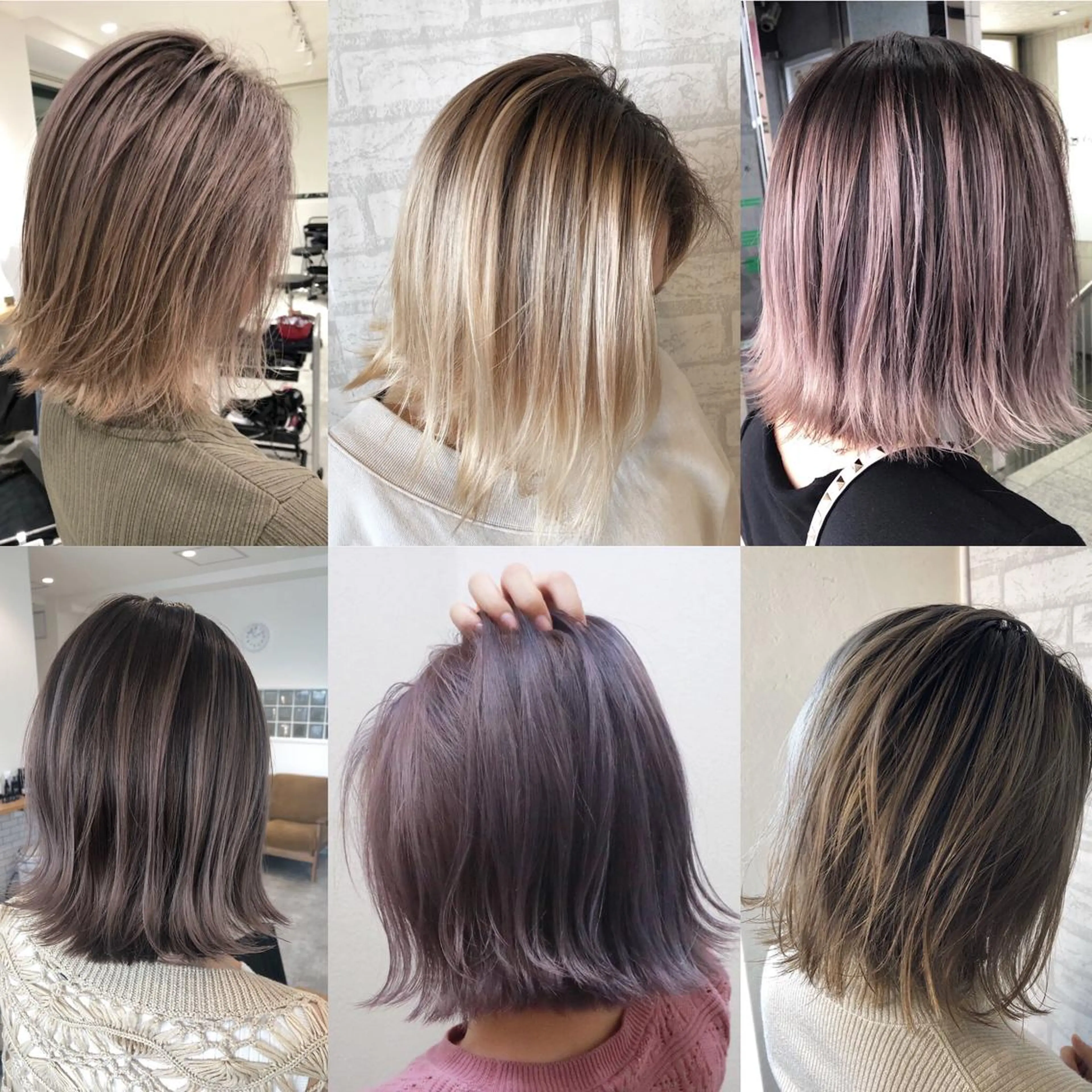ショート カラー ボブ 外ハネヘア カット ヘアカラー トリートメント JILBLAN京都 ショート/ハイライトのヘアスタイル