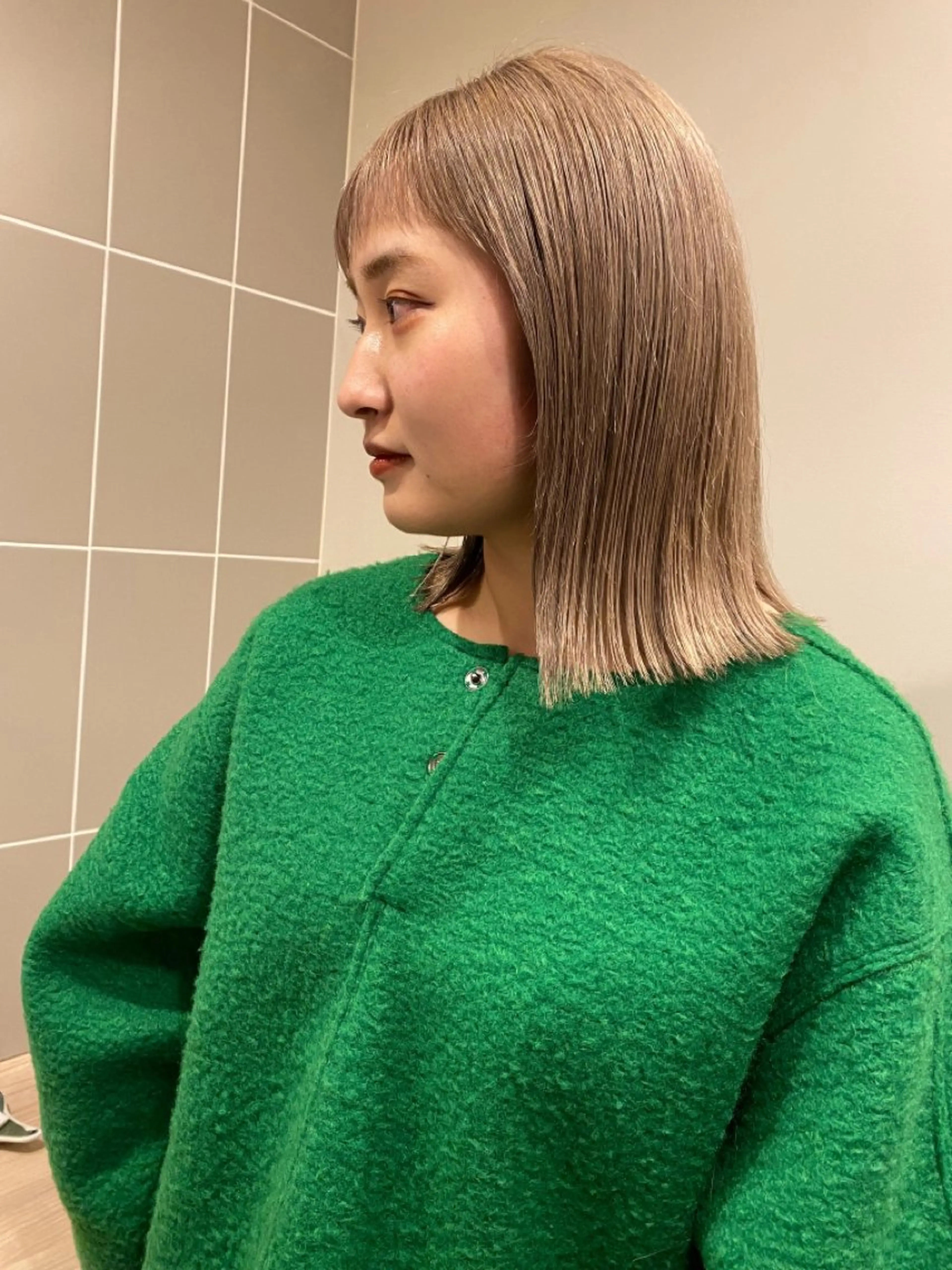 ミディアム カラー ブリーチ ケアブリーチ Fuka🫧 カットモデル募集中のヘアスタイル
