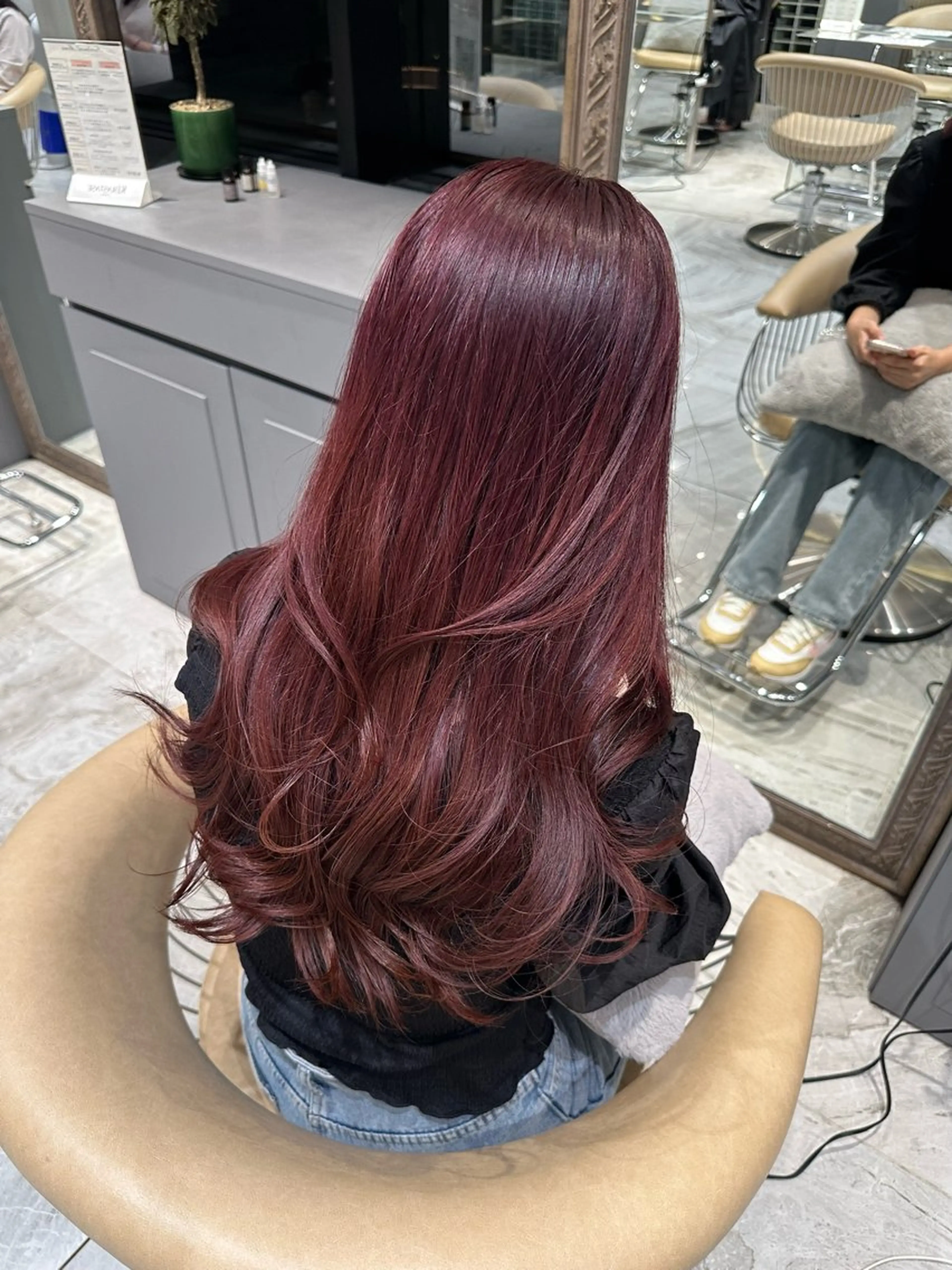 ロング カラー ヘアカラー トリートメント もえな 💋👼🏻のヘアスタイル
