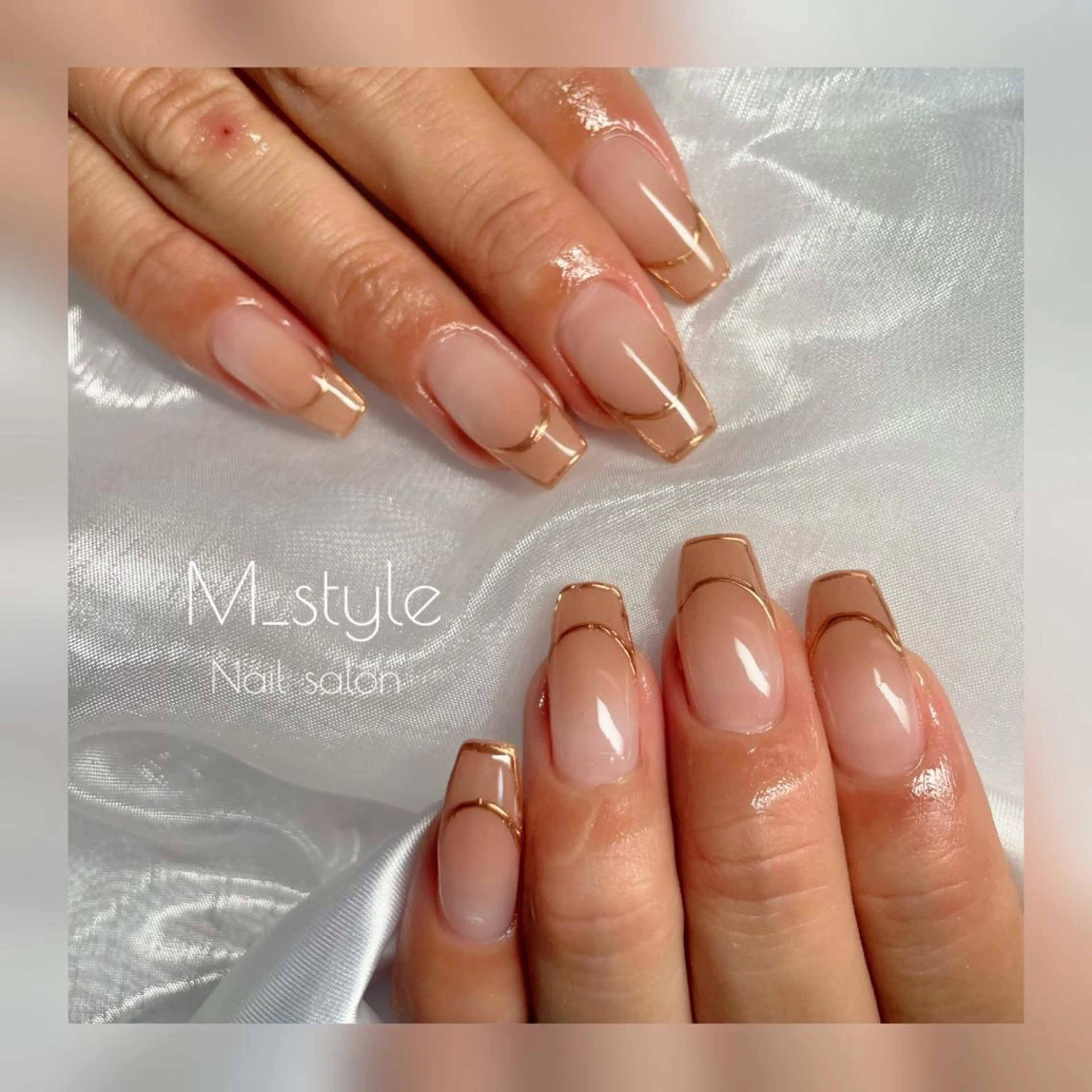 セミロング ネイル 下妻市ﾈｲﾙｻﾛﾝ M_styleのネイルデザイン