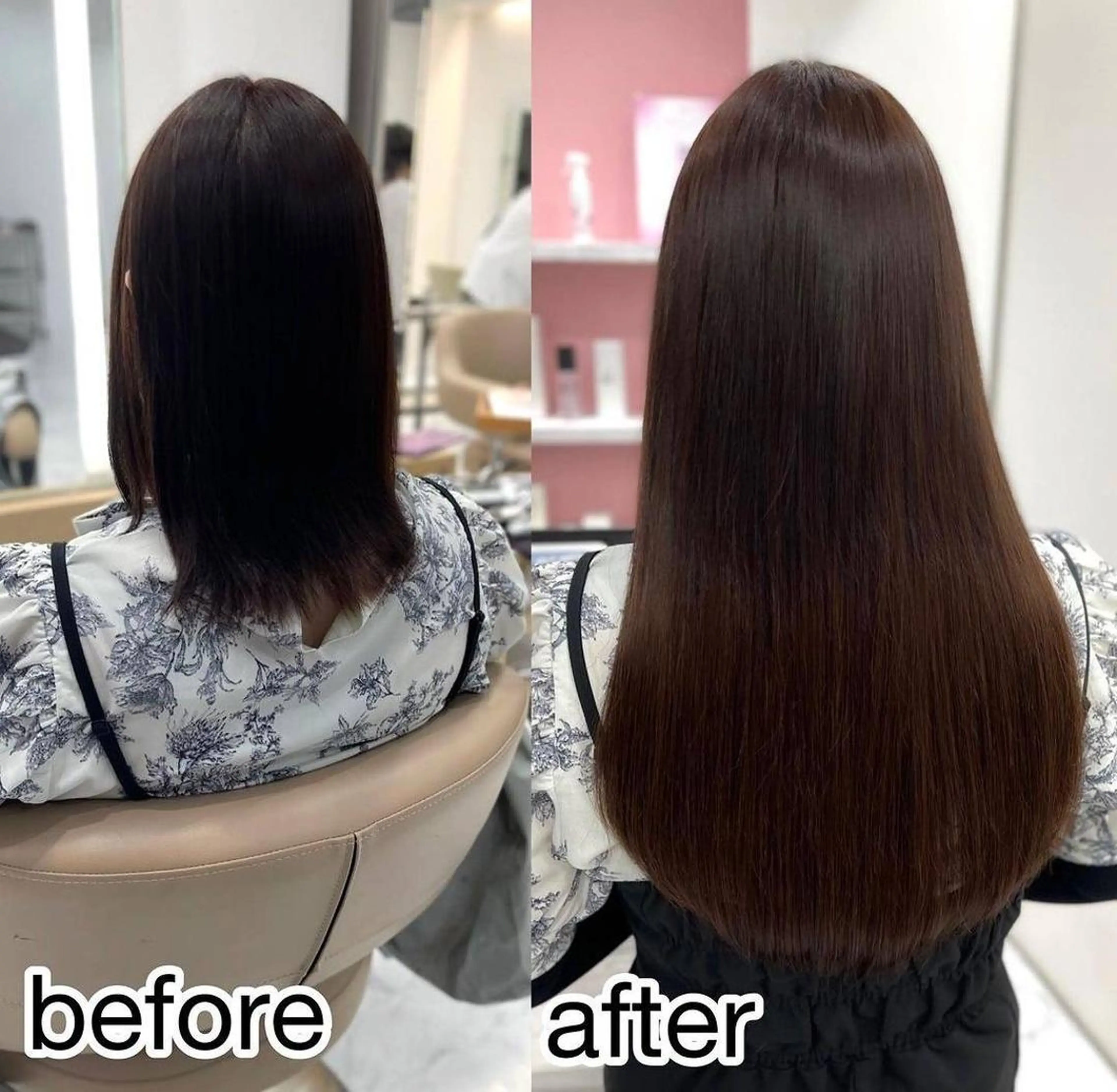 ミディアム カラーとエクステ 🌟エクステのヘアスタイル