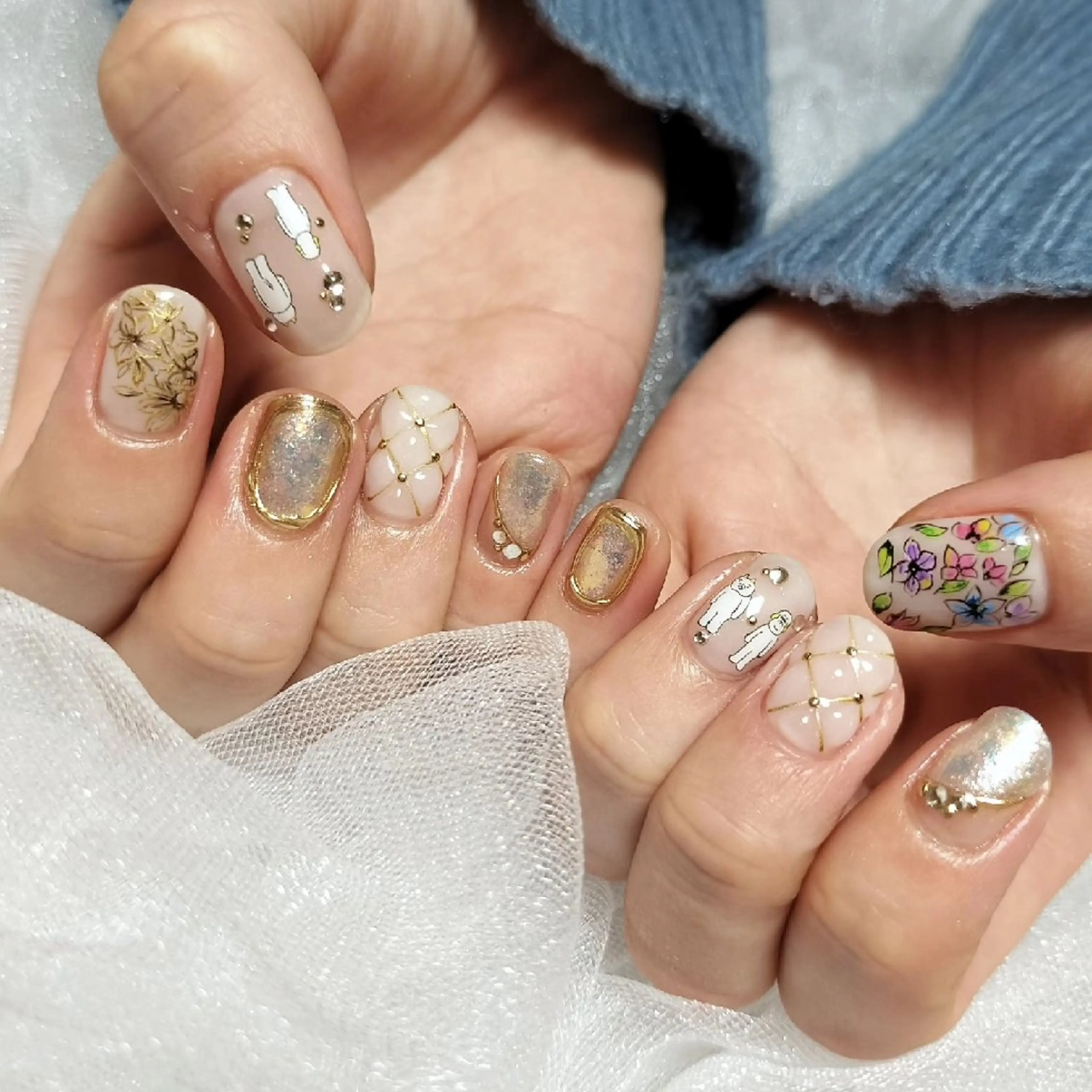 ネイル 持ち込み ハンドネイル rokunana 佐野のネイルデザイン