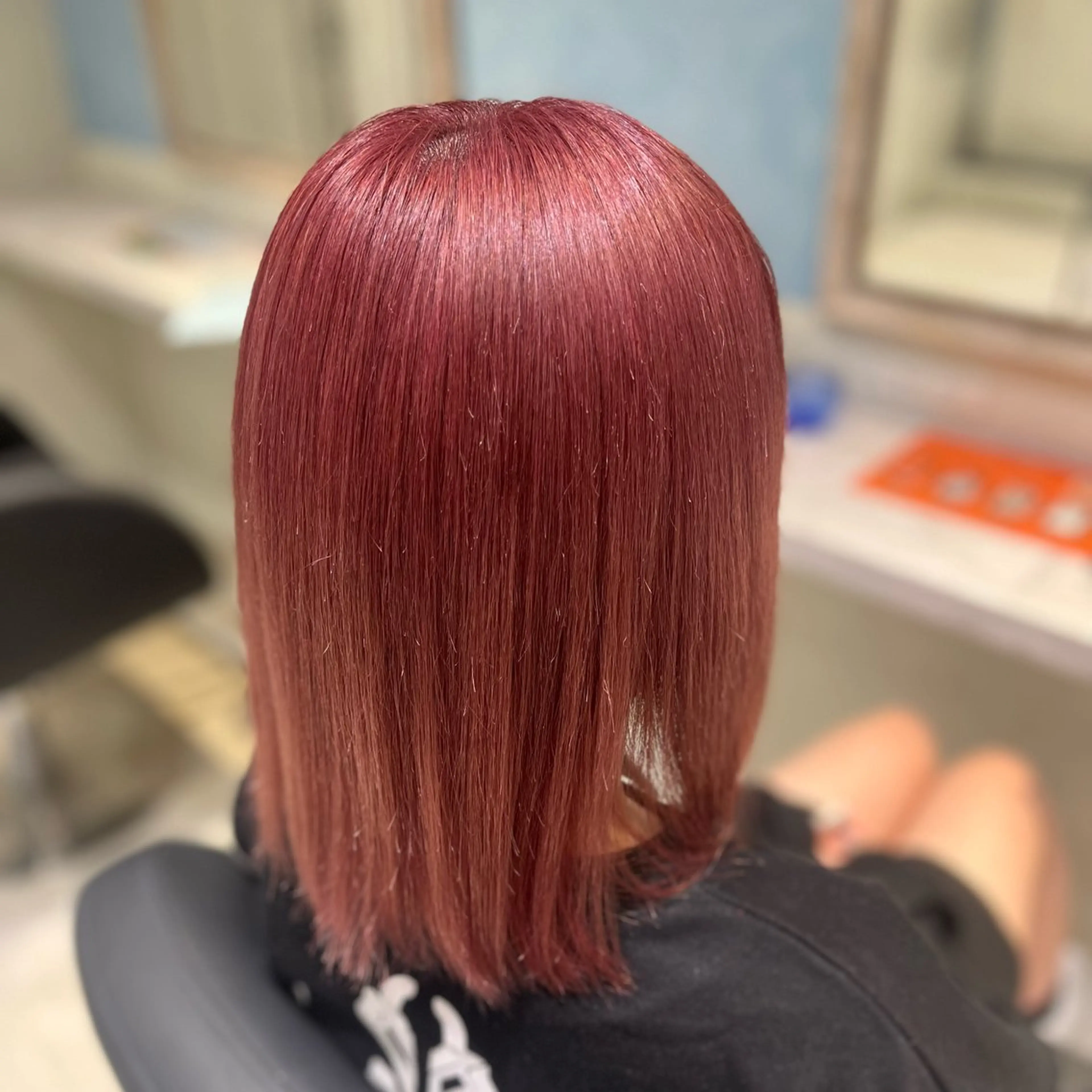 ミディアム カラー ベージュカラー ブリーチ ハイトーンカラー ピンクカラー ピンクベージュ 💖ブリーチ/暖色 𝐘𝐮𝐢💖のヘアスタイル