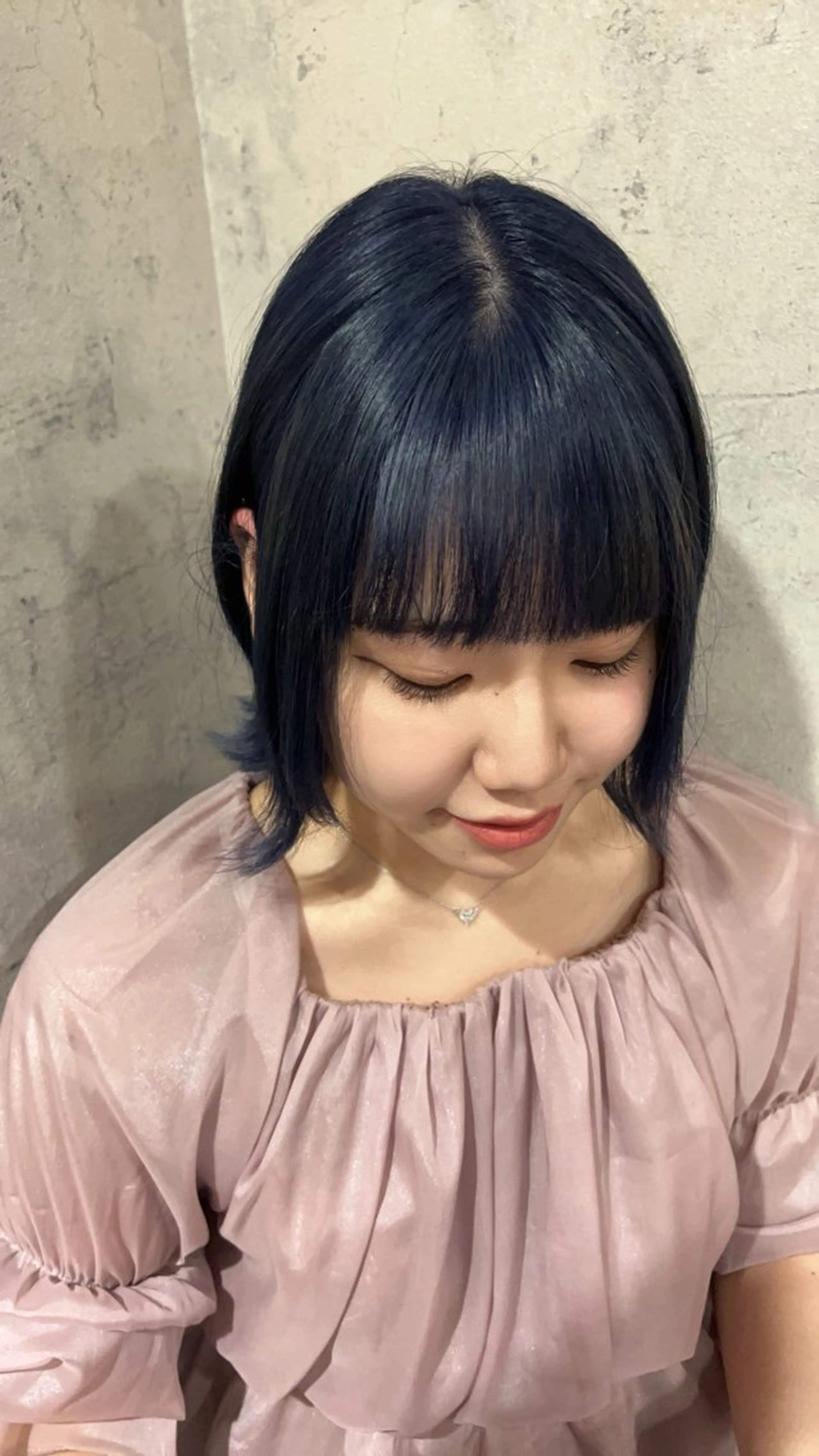 ミディアム カラー ブルーカラー カット トリートメント ヘッドスパ パーソナルカラー 診断🍀マリンのヘアスタイル