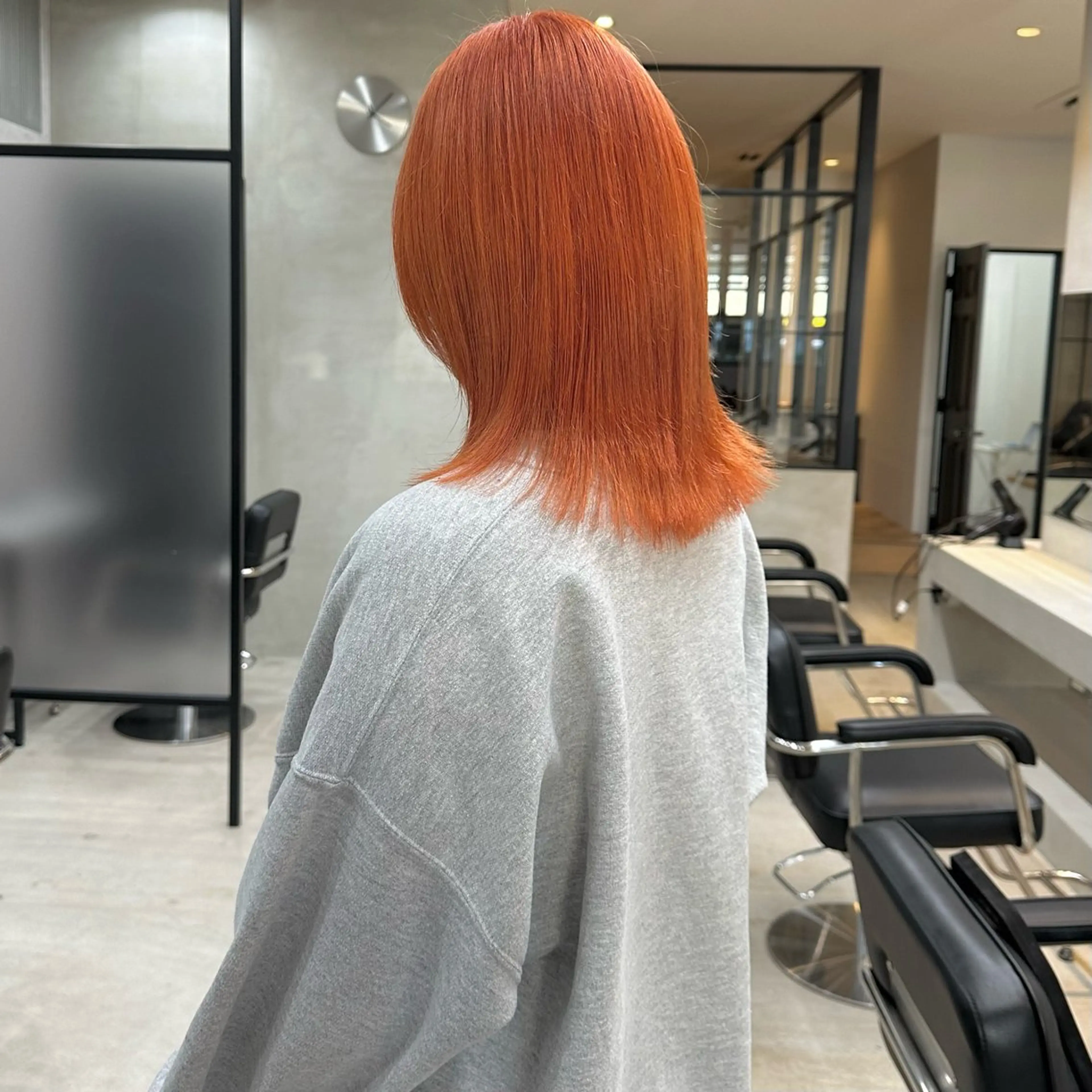 ミディアム カラー ヘアカラー はちすか るかのヘアスタイル