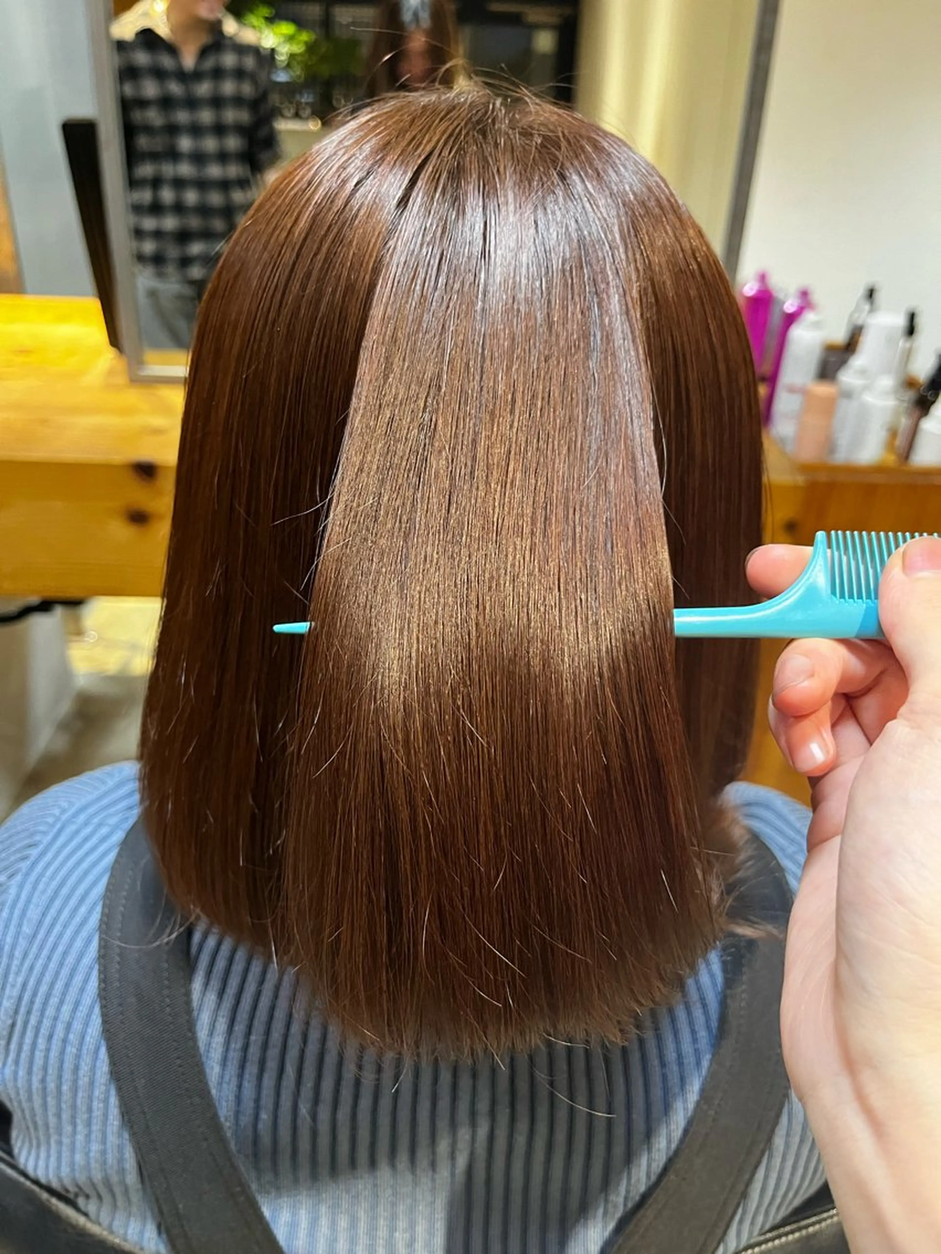 ミディアム カラー ヘアアレンジ トリートメント 🫧縮毛矯正🫧 koharuのヘアスタイル