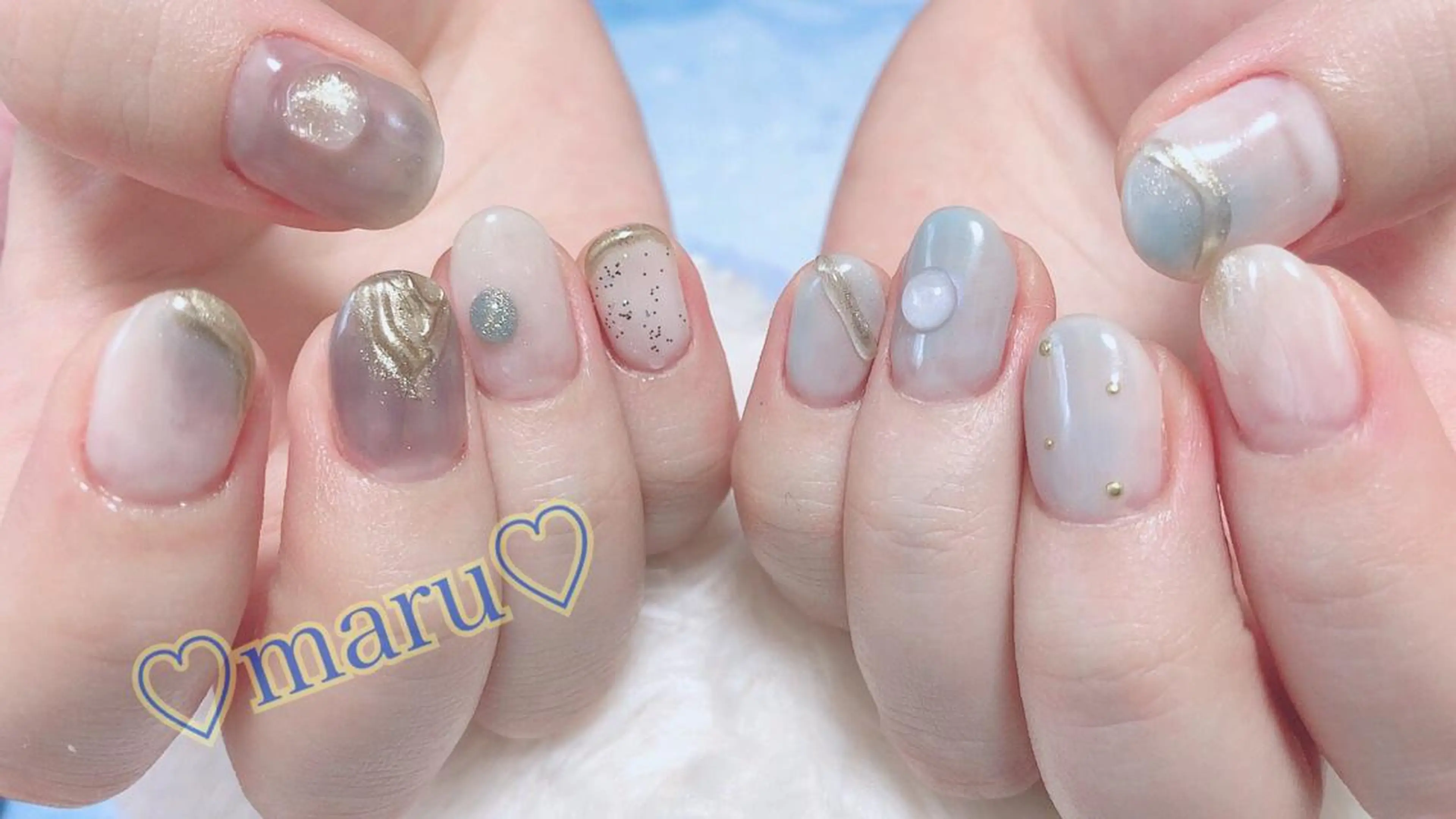 ネイル ハンドネイル フットネイル まるみ ♡のネイルデザイン