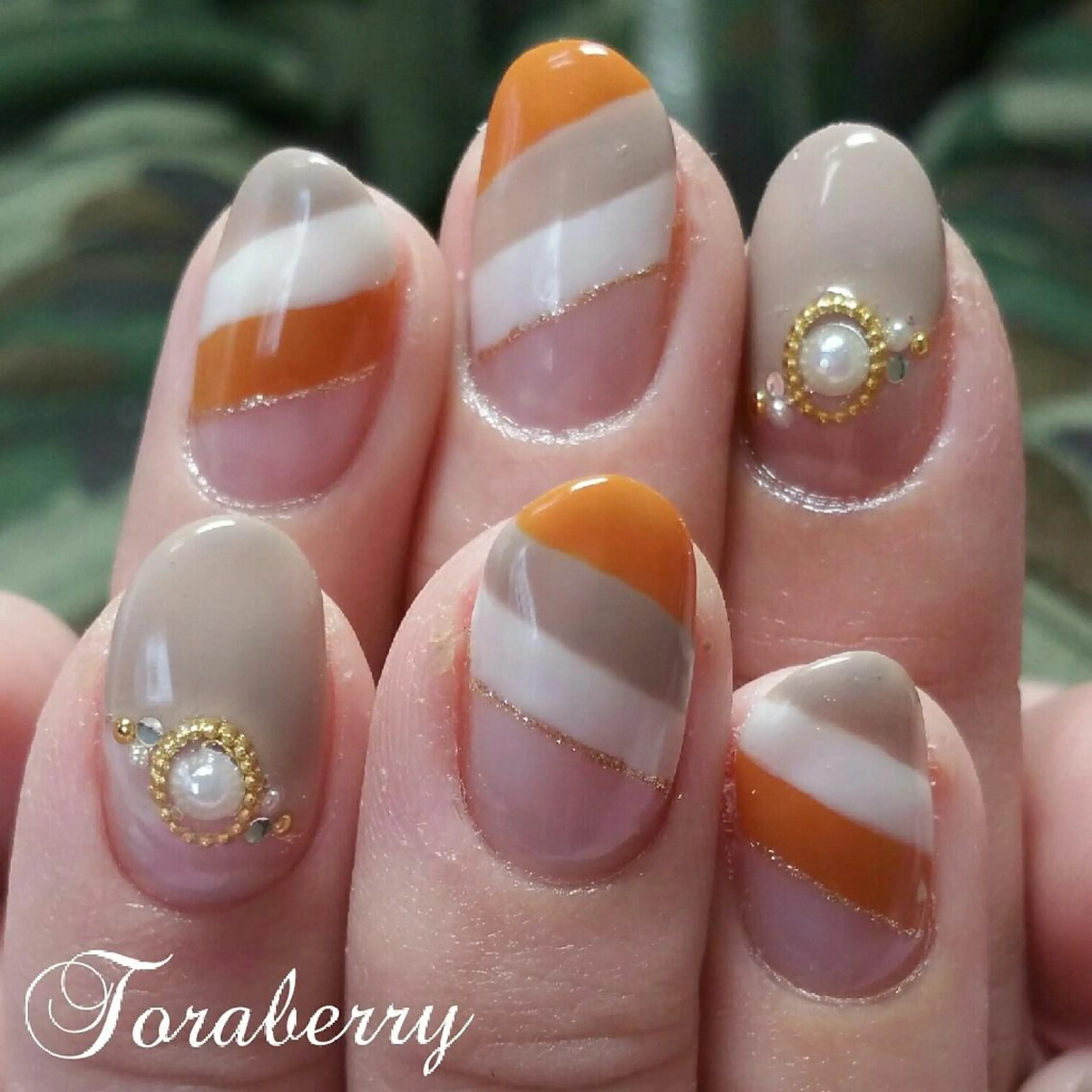 ネイル ボーダー ネイリスト なつみのネイルデザイン