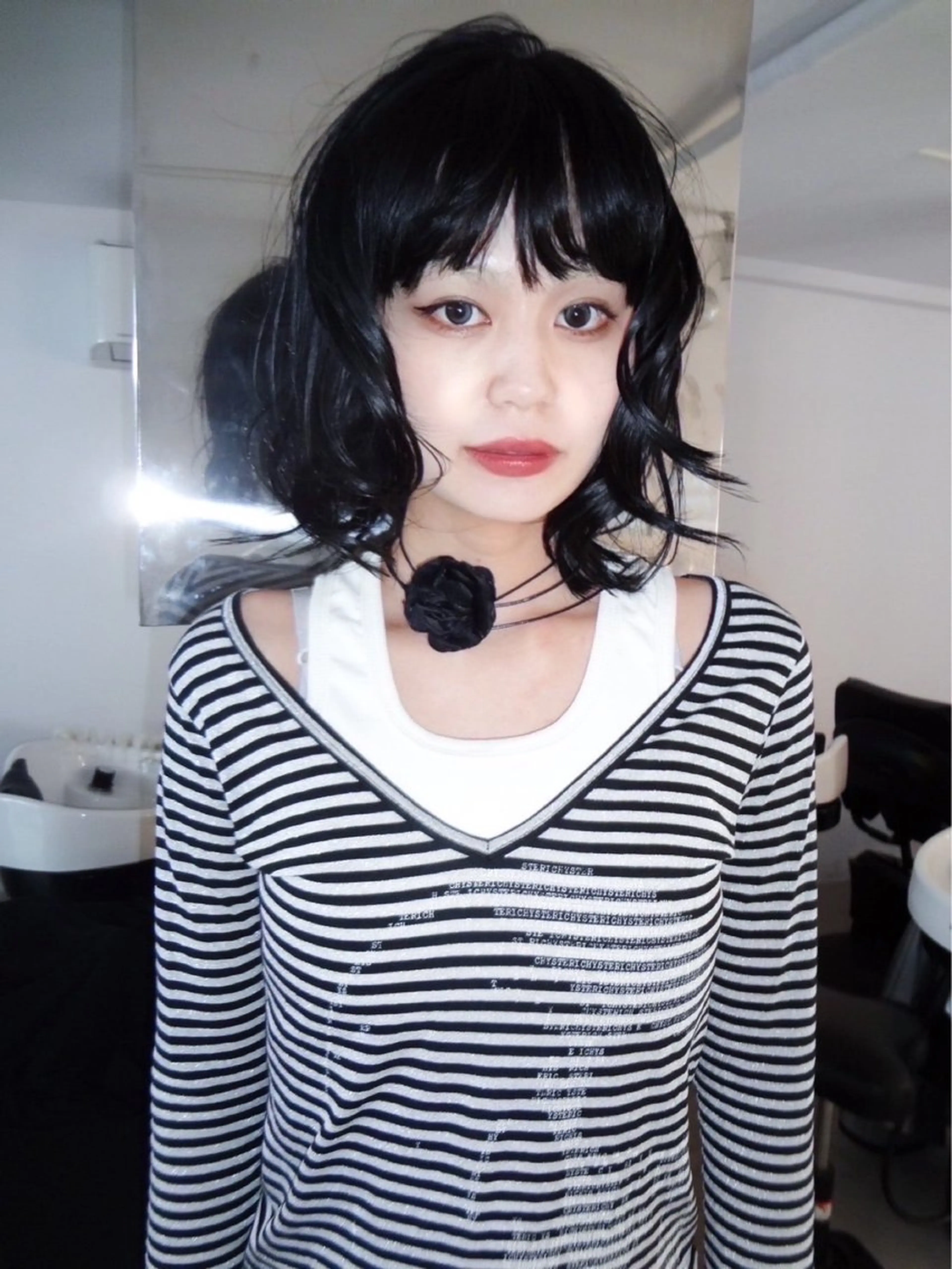 ミディアム カラー レイヤーカット 早川 豪のヘアスタイル