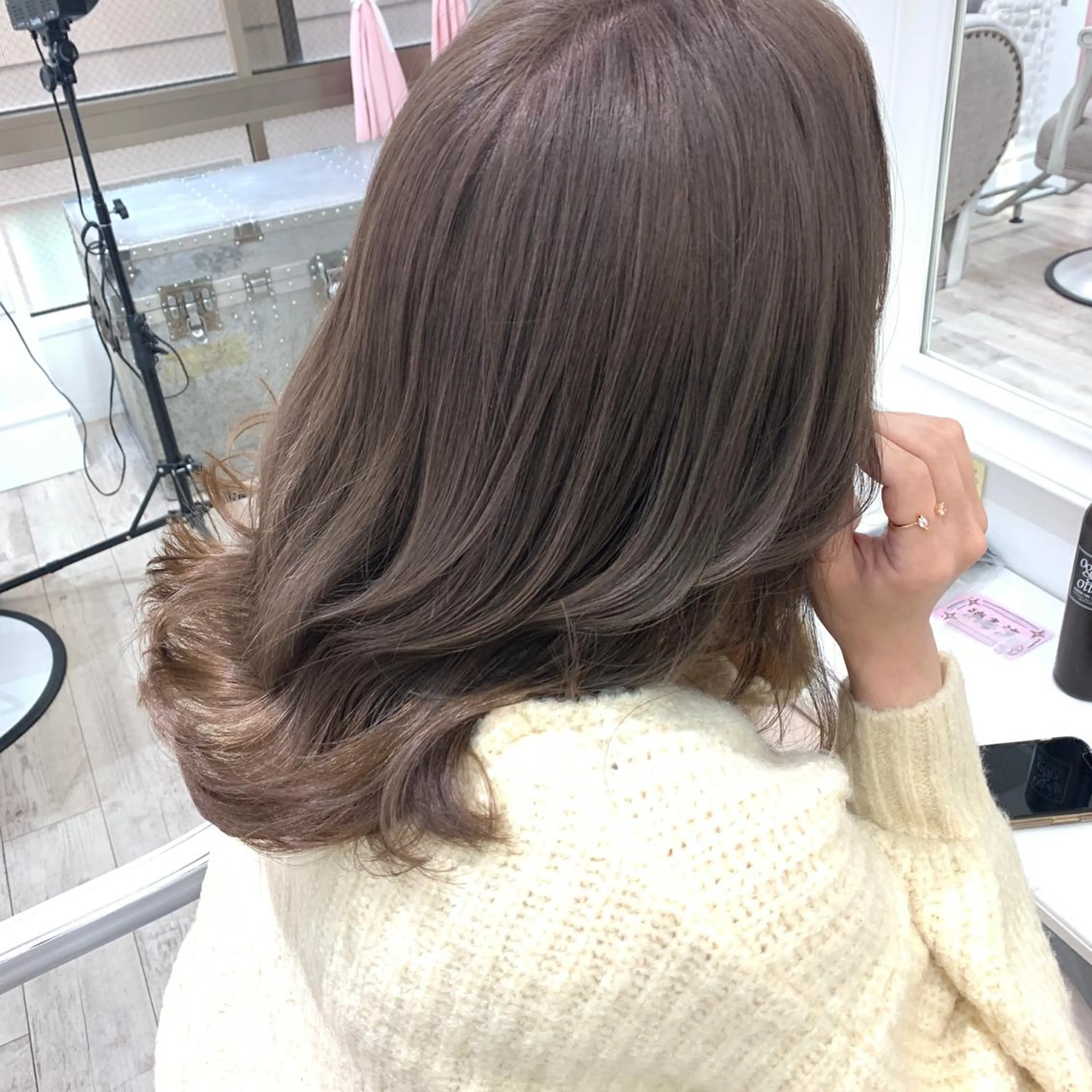 ミディアム カラー カット ヘアカラー HARUKA韓国ヘア /Luana梅田のヘアスタイル