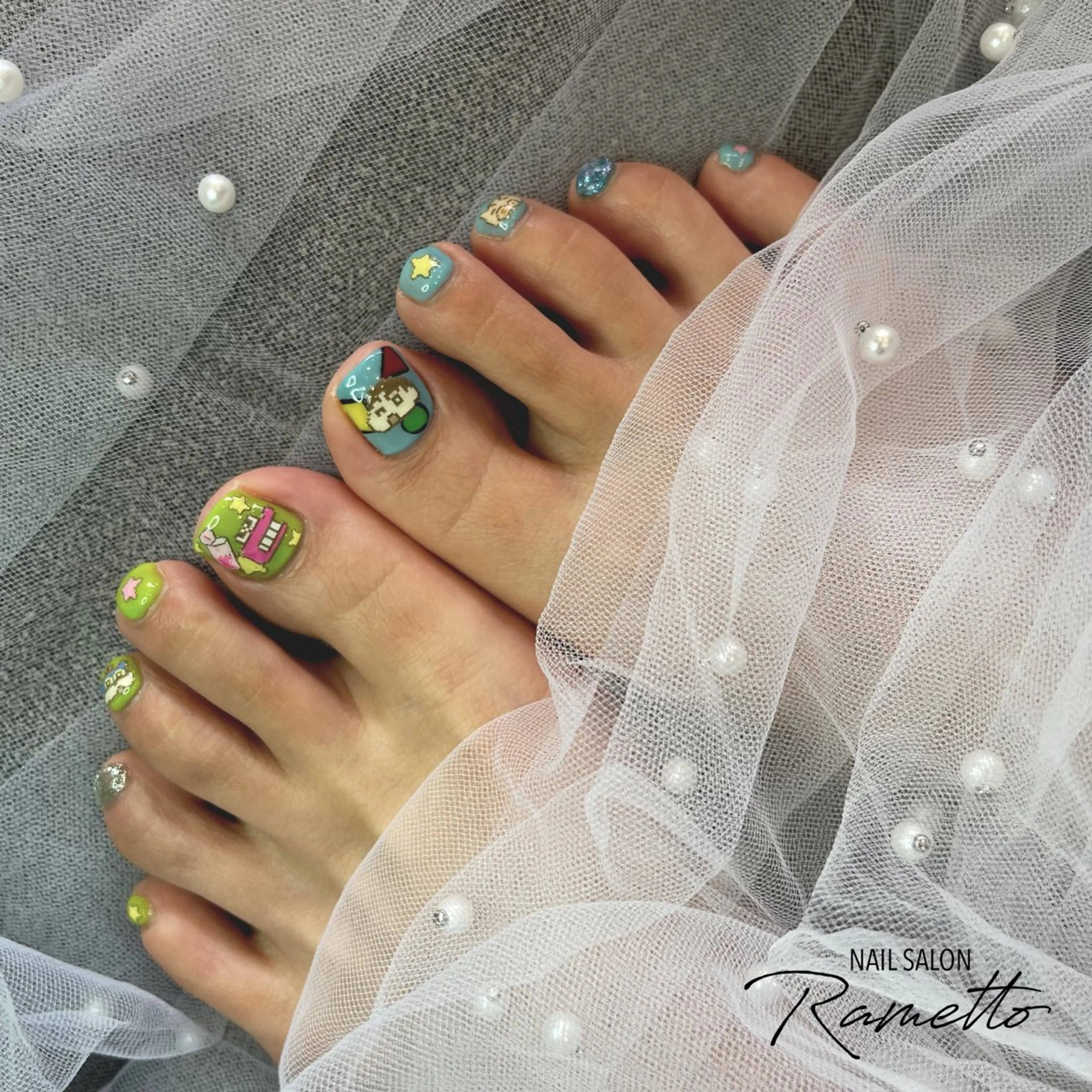 ネイル フットネイル NAILSALON Ramettoのネイルデザイン