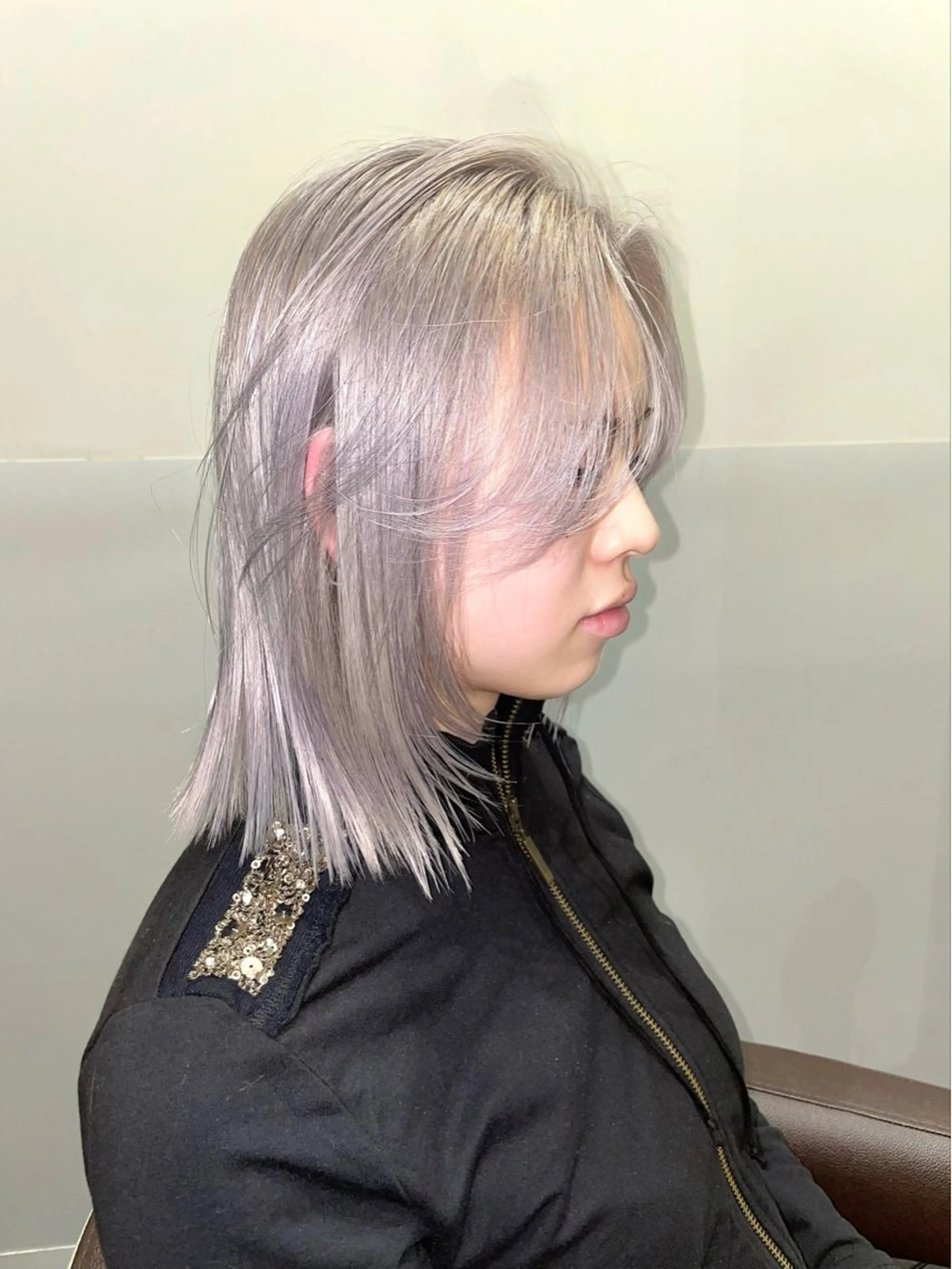 ミディアム カラー カット ヘアカラー トリートメント SALOWIN所属・ブリーチ🔑 ボブ✨レイヤーのヘアスタイル