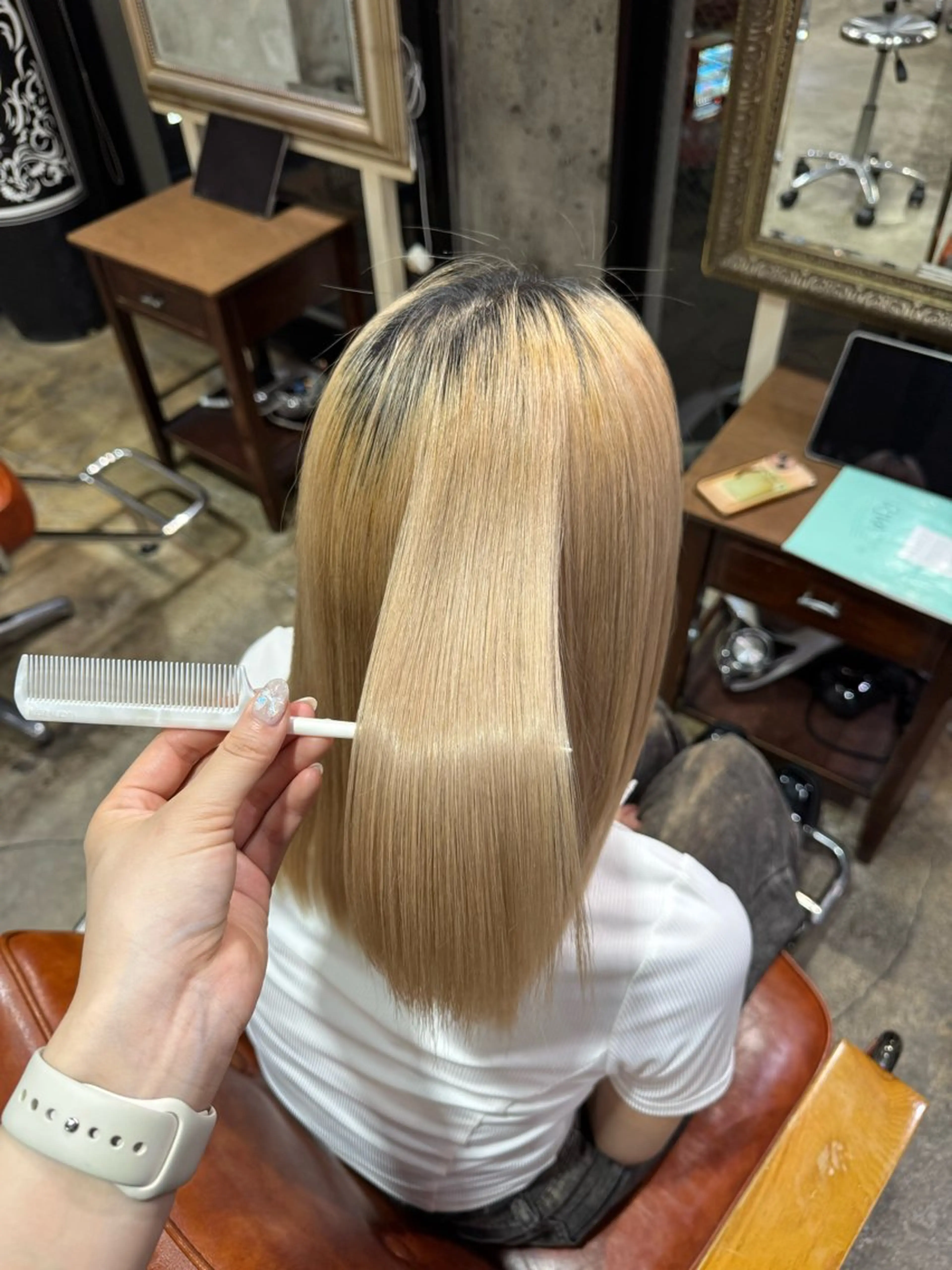 セミロング トリートメント 艶カラー/髪質改善 🩶Yukiのヘアスタイル