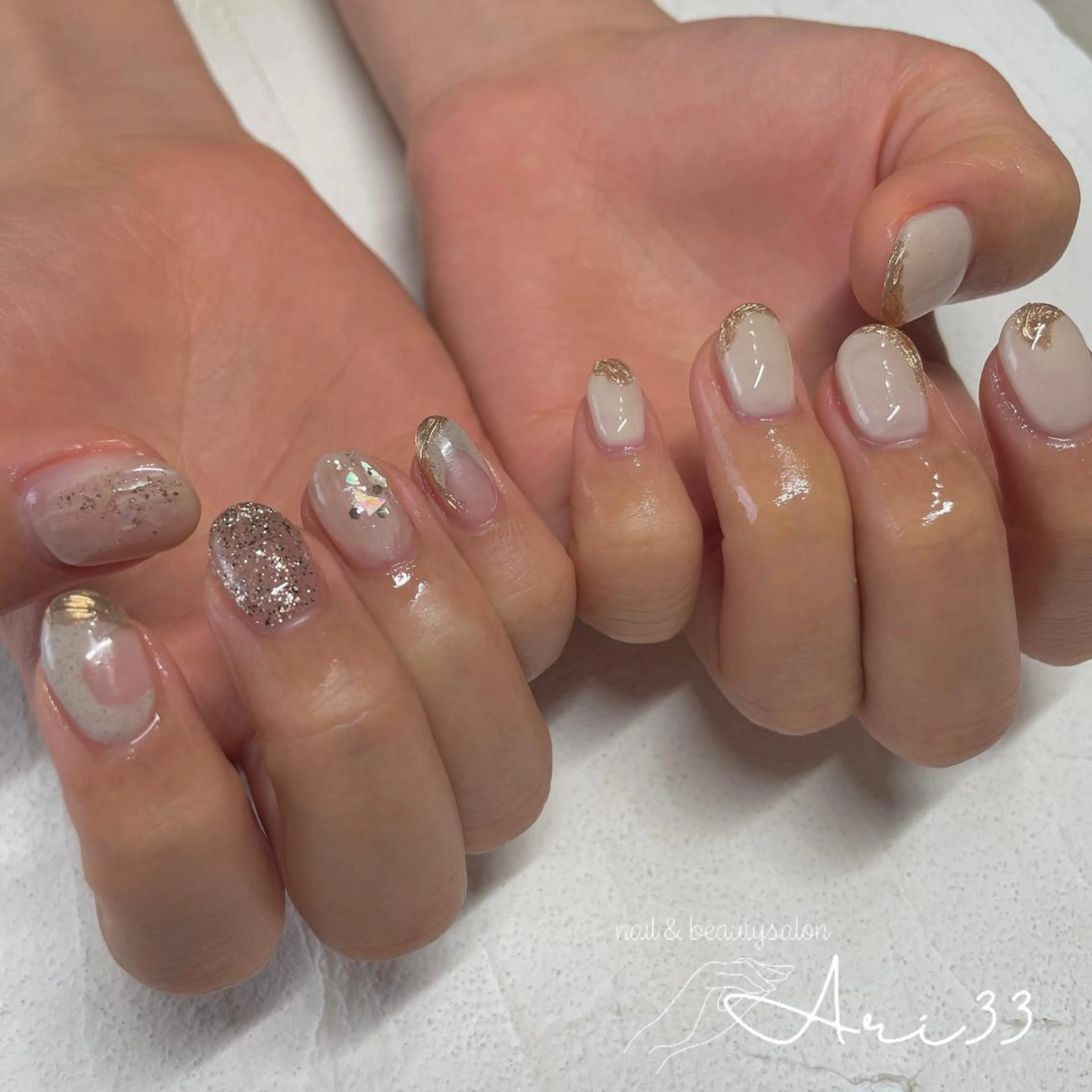 ネイル ハンドネイル プライベートサロン Ari33nailのネイルデザイン