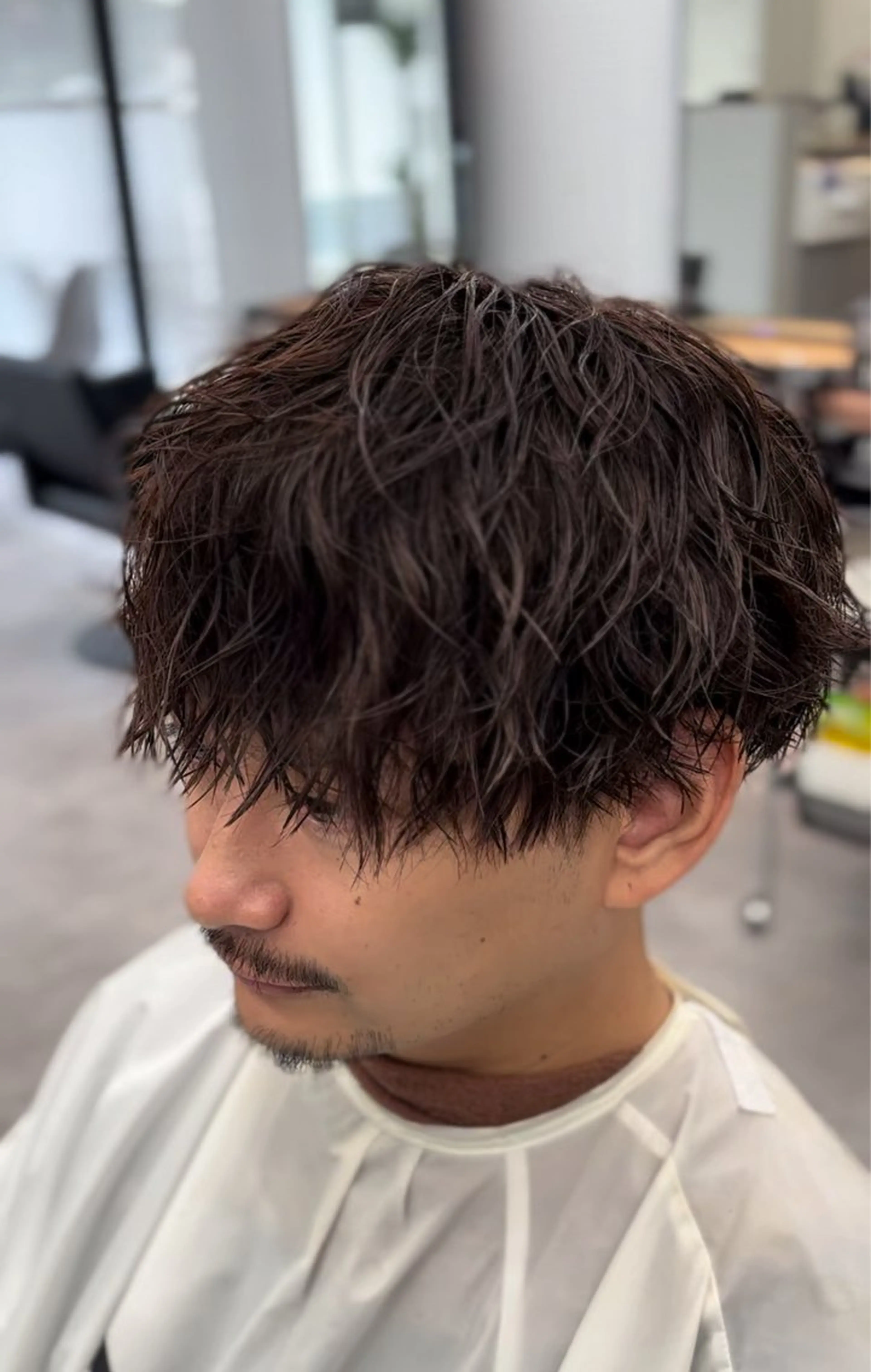 パーマ メンズ メンズパーマ ツイストスパイラルパーマ スパイラルパーマ メンズカットNo.1 杉並区のパーマ二スタのヘアスタイル