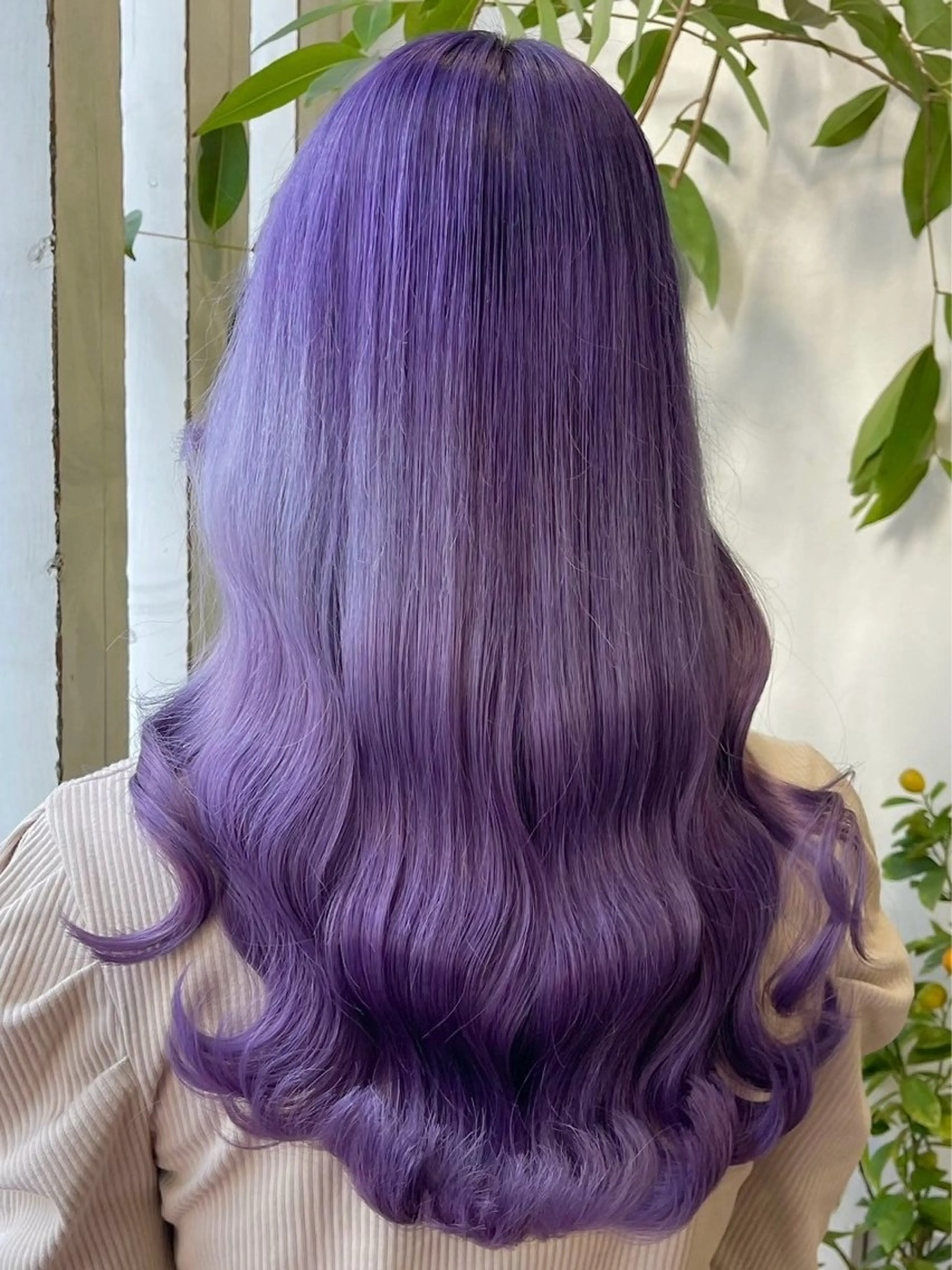 ロング カラー ヘアカラー トリートメント UNBLEACH ブリーチカラーのヘアスタイル
