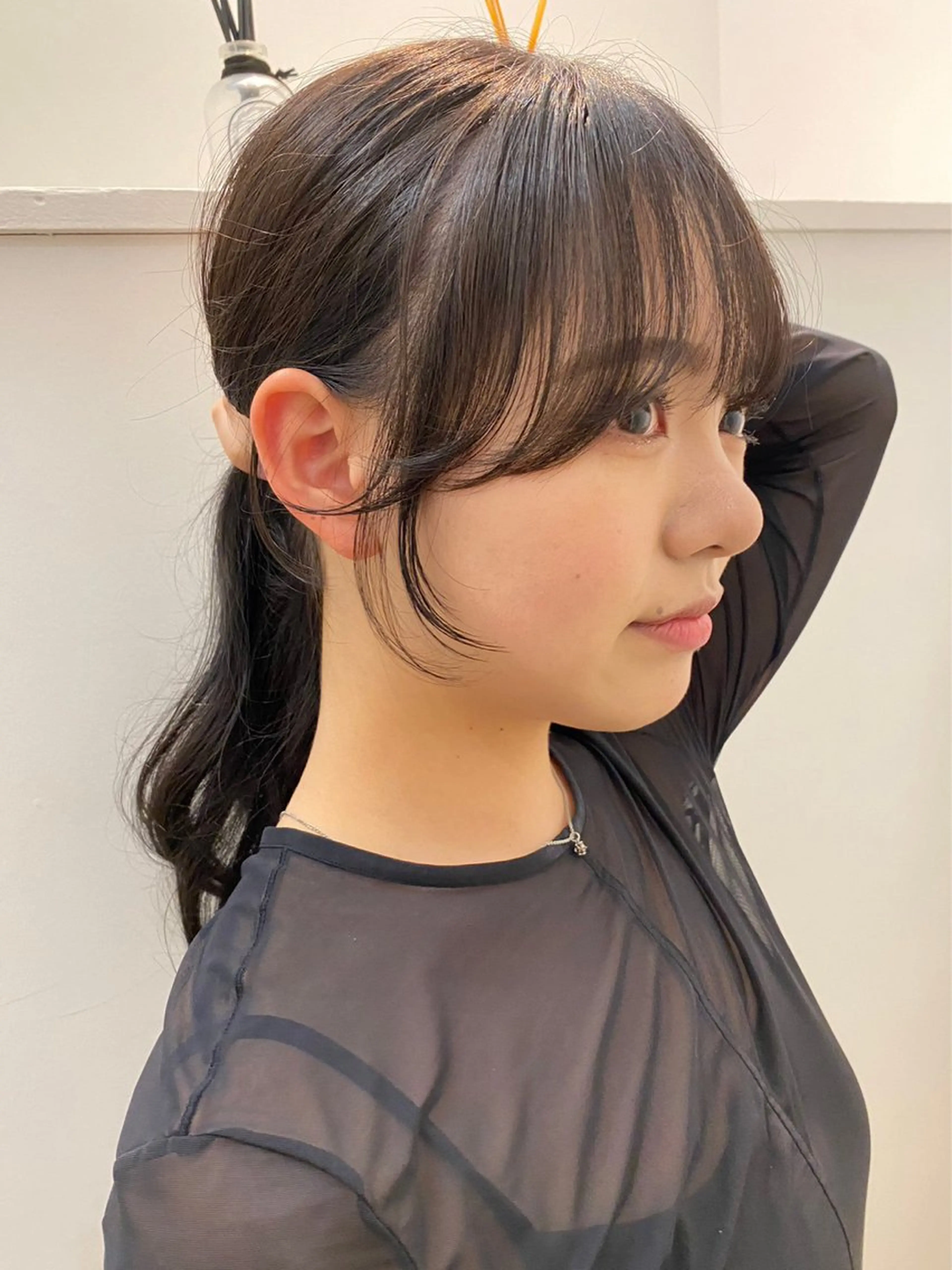 ミディアム カット ヘアカラー トリートメント 韓×中くびれヘア💋 髪質改善宇塚元哉💓のヘアスタイル