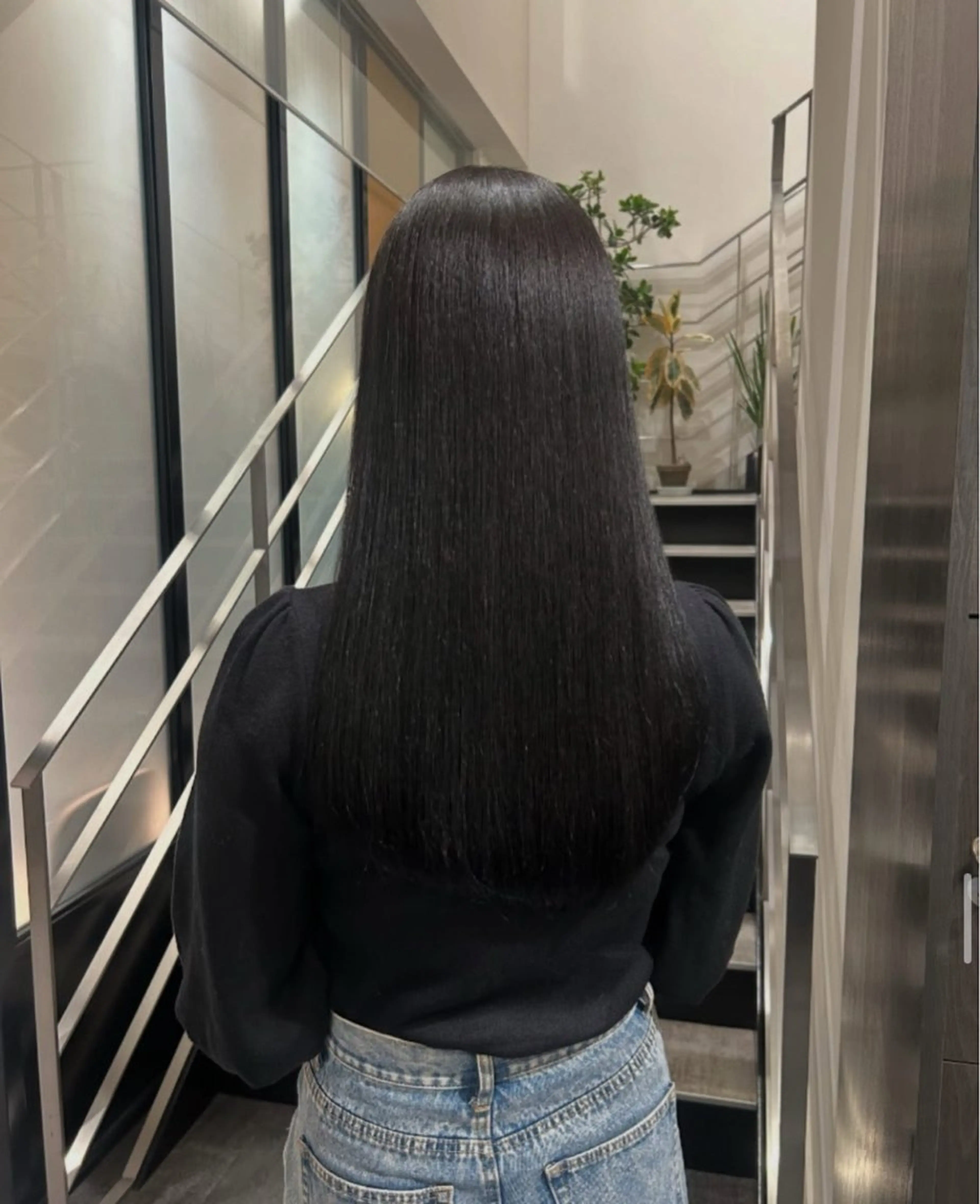 ロング カラー パーマ ヘアアレンジ キッズ 黒髪 ロング 縮毛矯正 ストレートパーマ カット 縮毛矯正 GOTODAY SHAiRE SALON (原宿本店)所属・sakurai kana 🎀のヘアスタイル