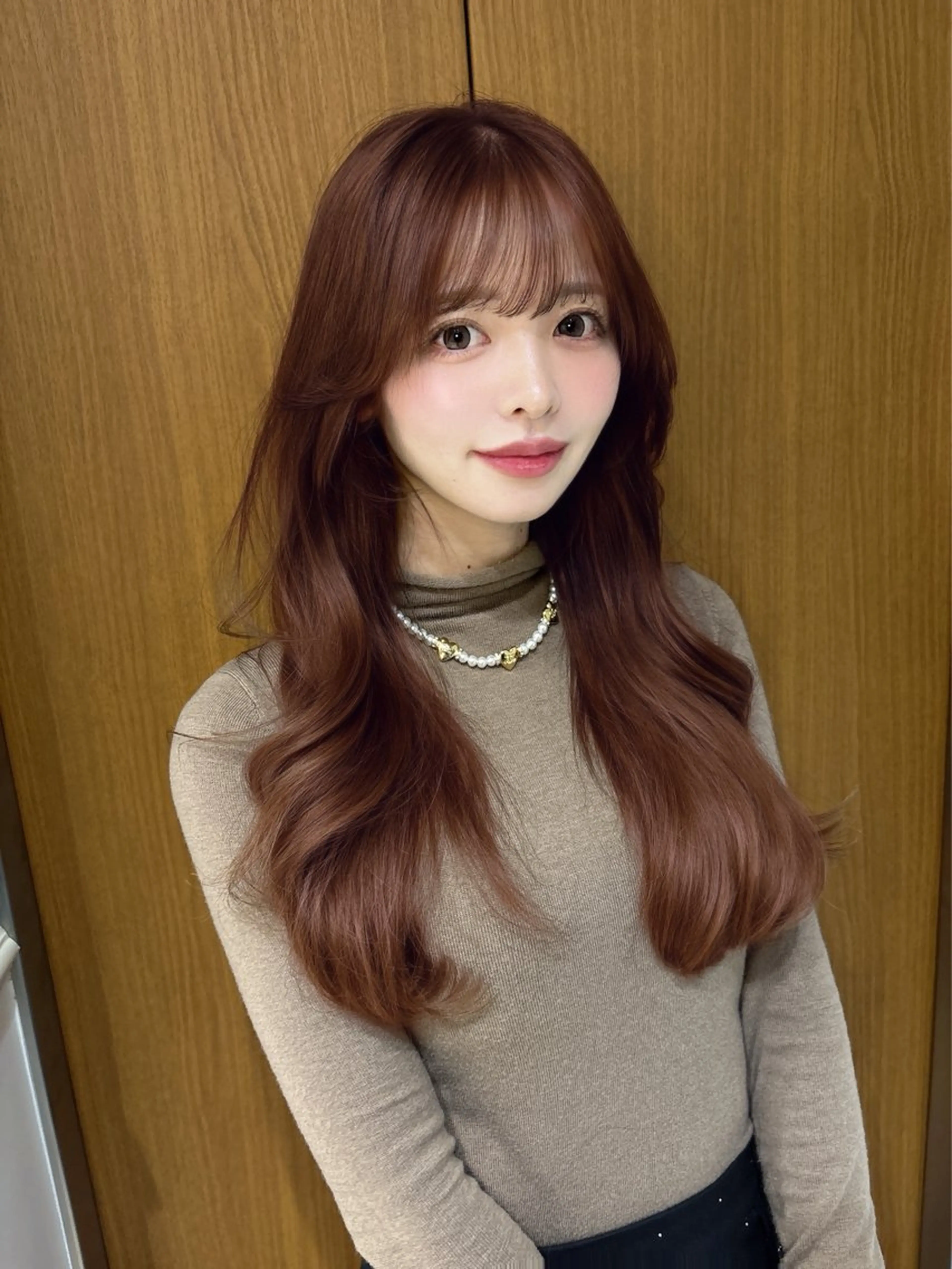 ロング 💗ブリーチなし 透け感💗徳井はやとのヘアスタイル