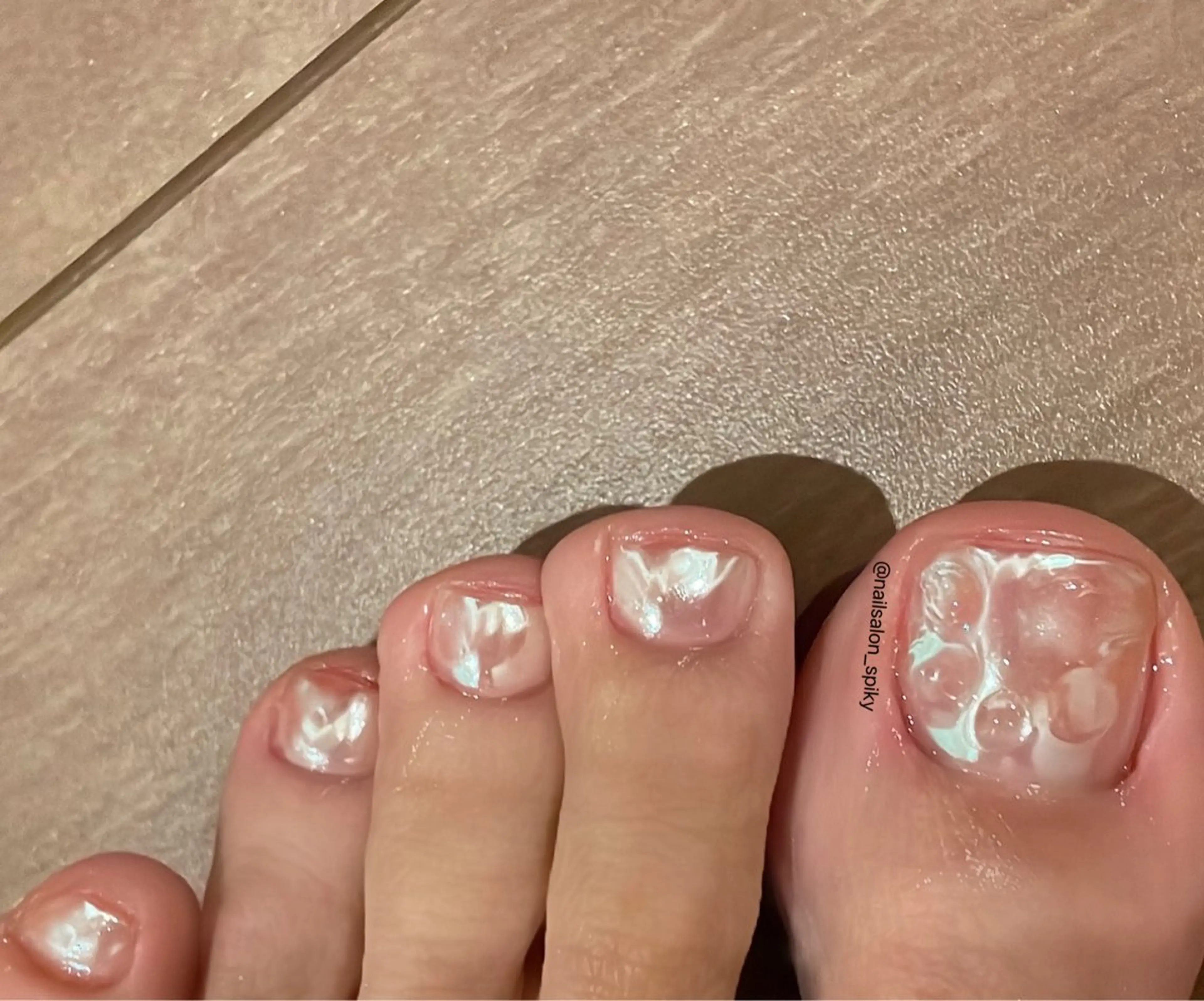 ネイル フットネイル Spiky とうげ ふうかのネイルデザイン