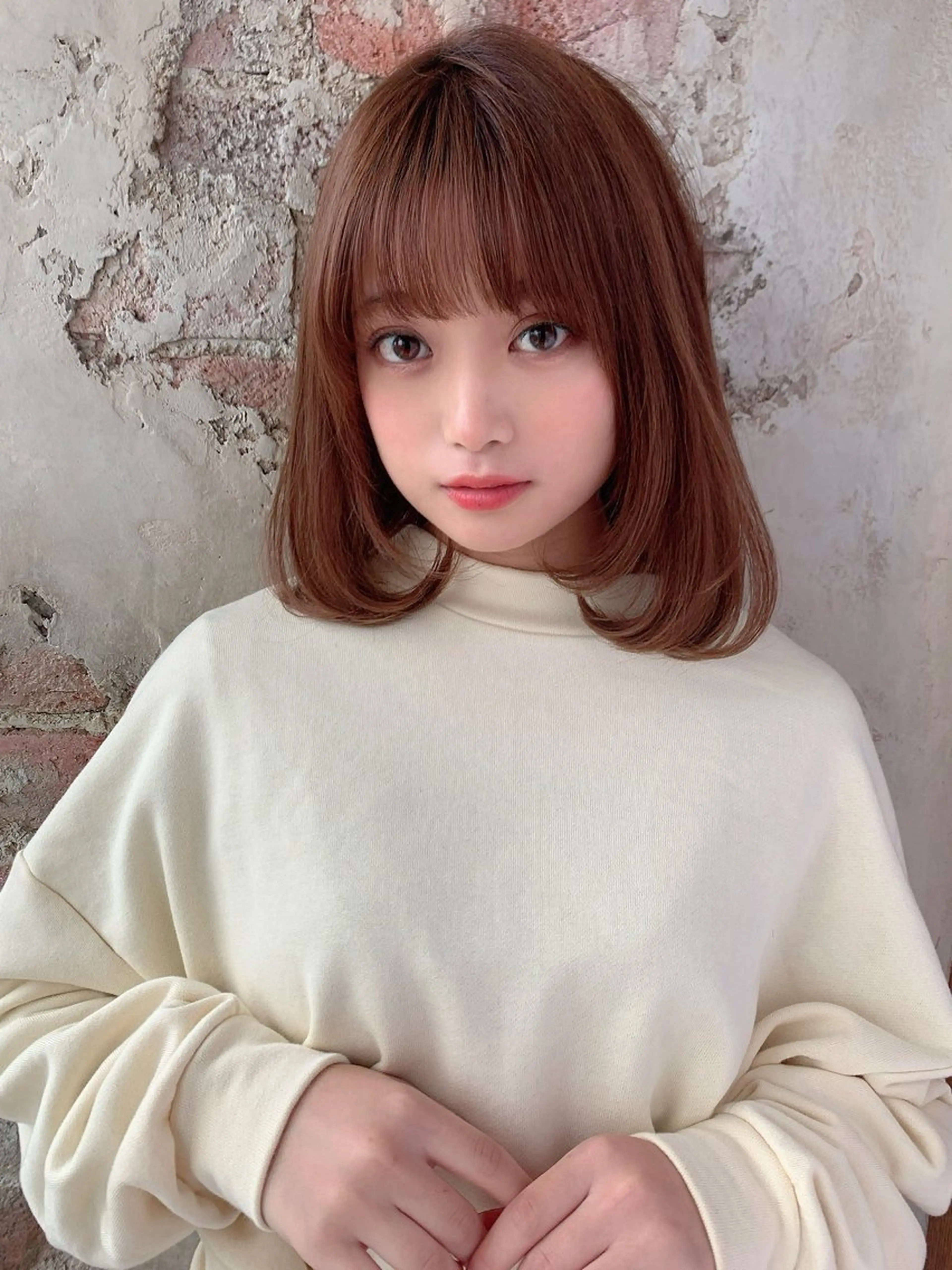 ミディアム 新宿✨レイヤーカット 韓国ヘア/坂本亜裟海のヘアスタイル