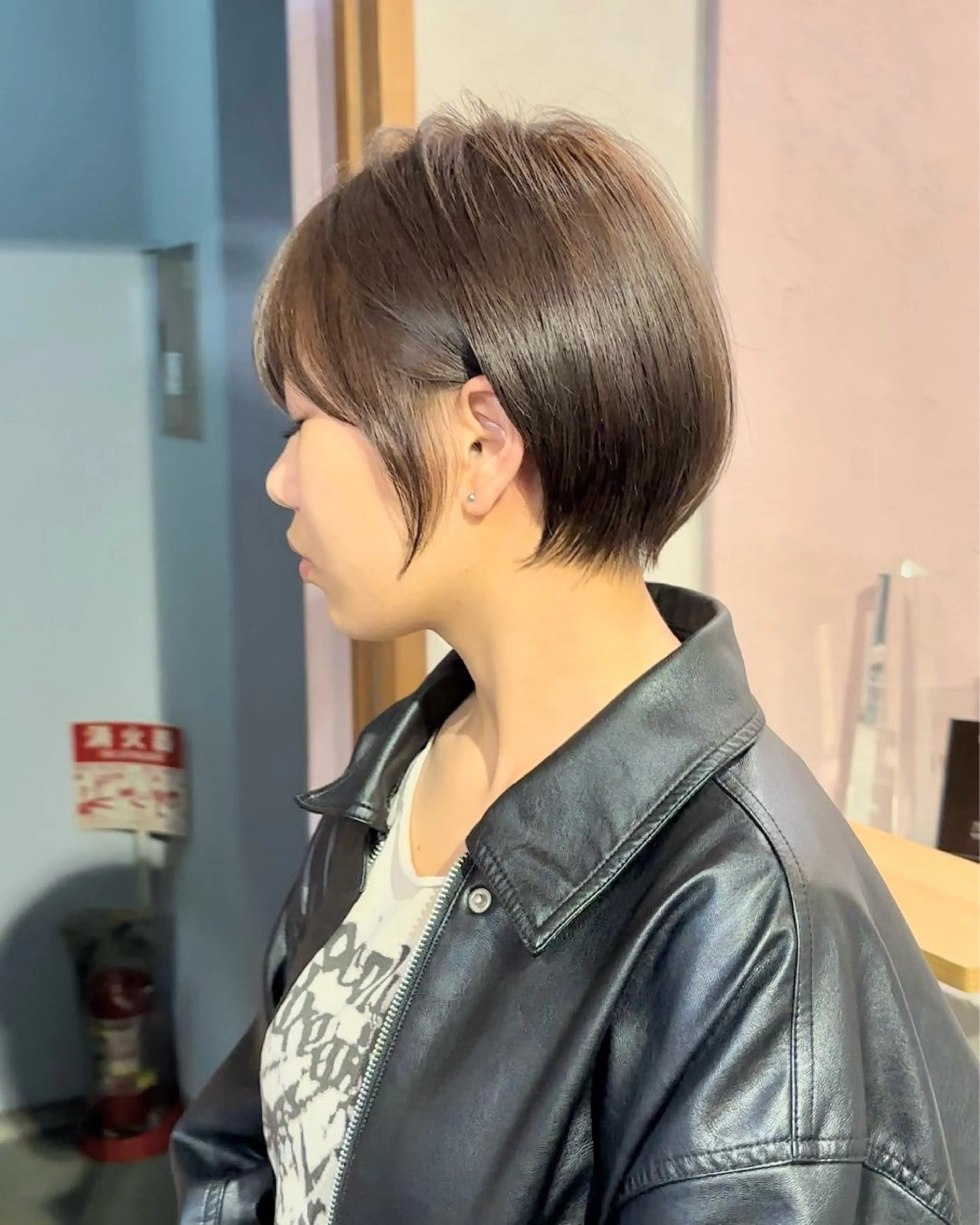 ショート カット ヘアカラー はまだ かんたのヘアスタイル