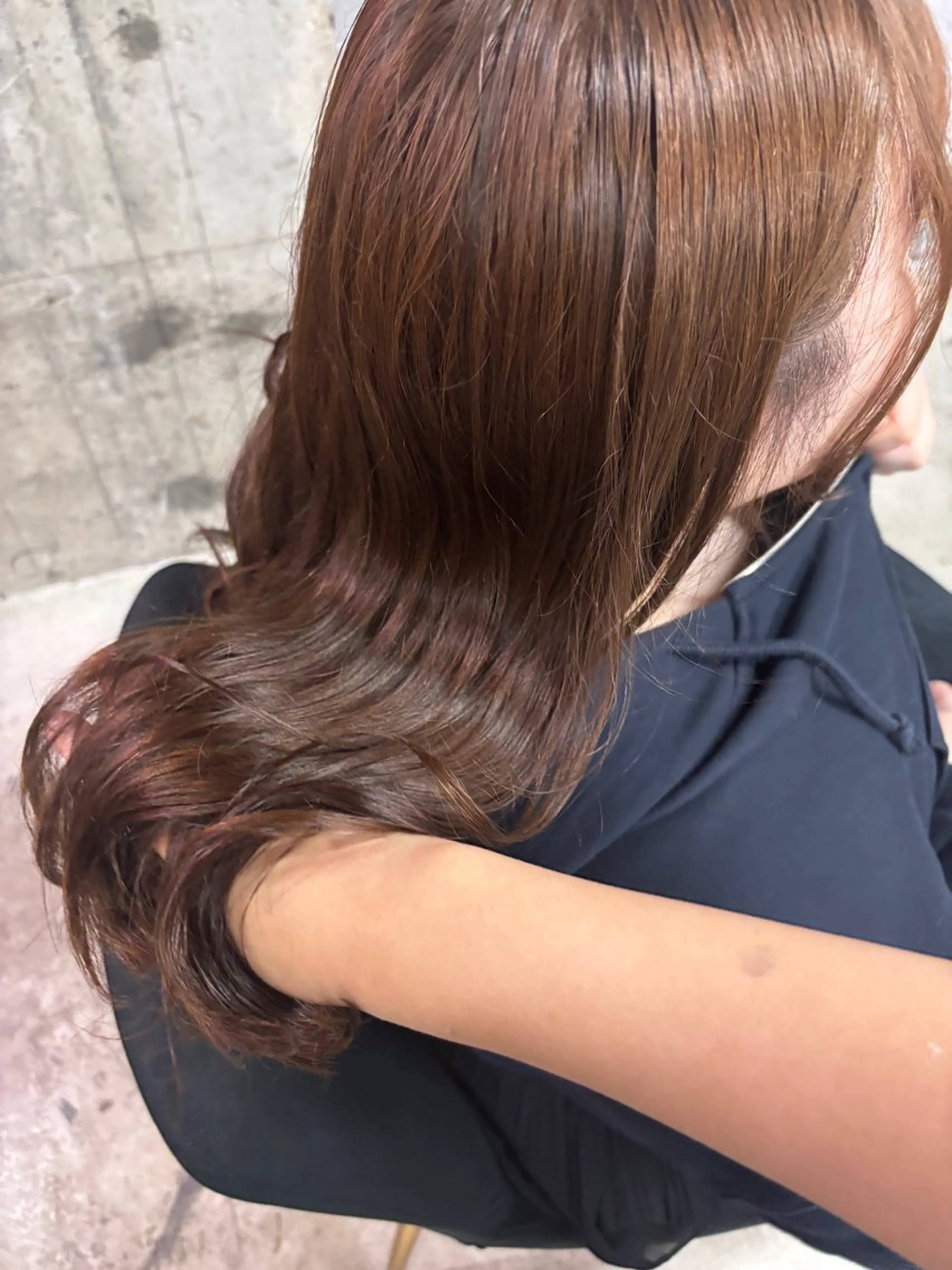 セミロング ヘアカラー 透明感カラー🫧 Rico💗空き🈶のヘアスタイル