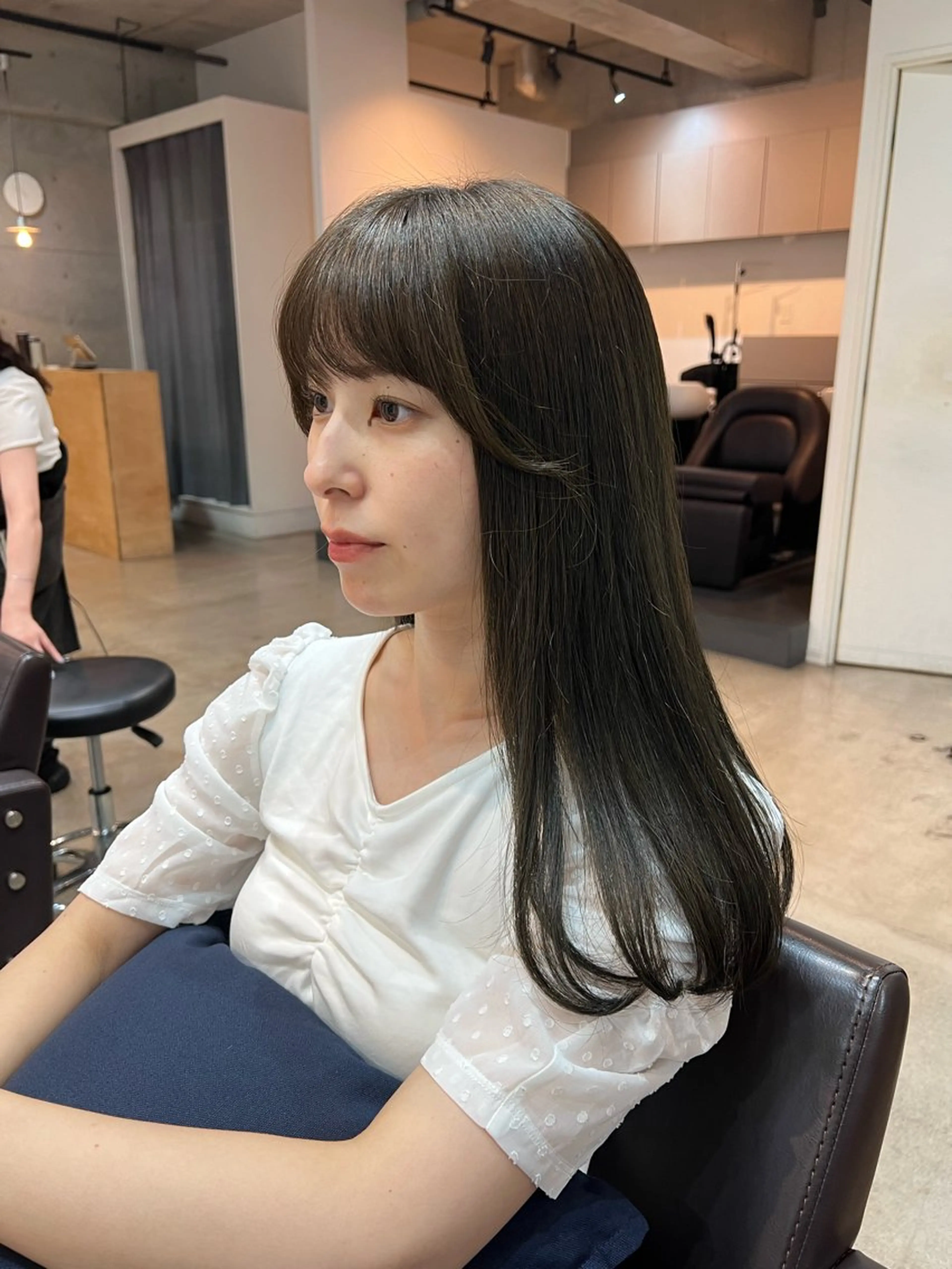 セミロング カット ヘアカラー トリートメント ショートカットモデル 募集/神野のヘアスタイル