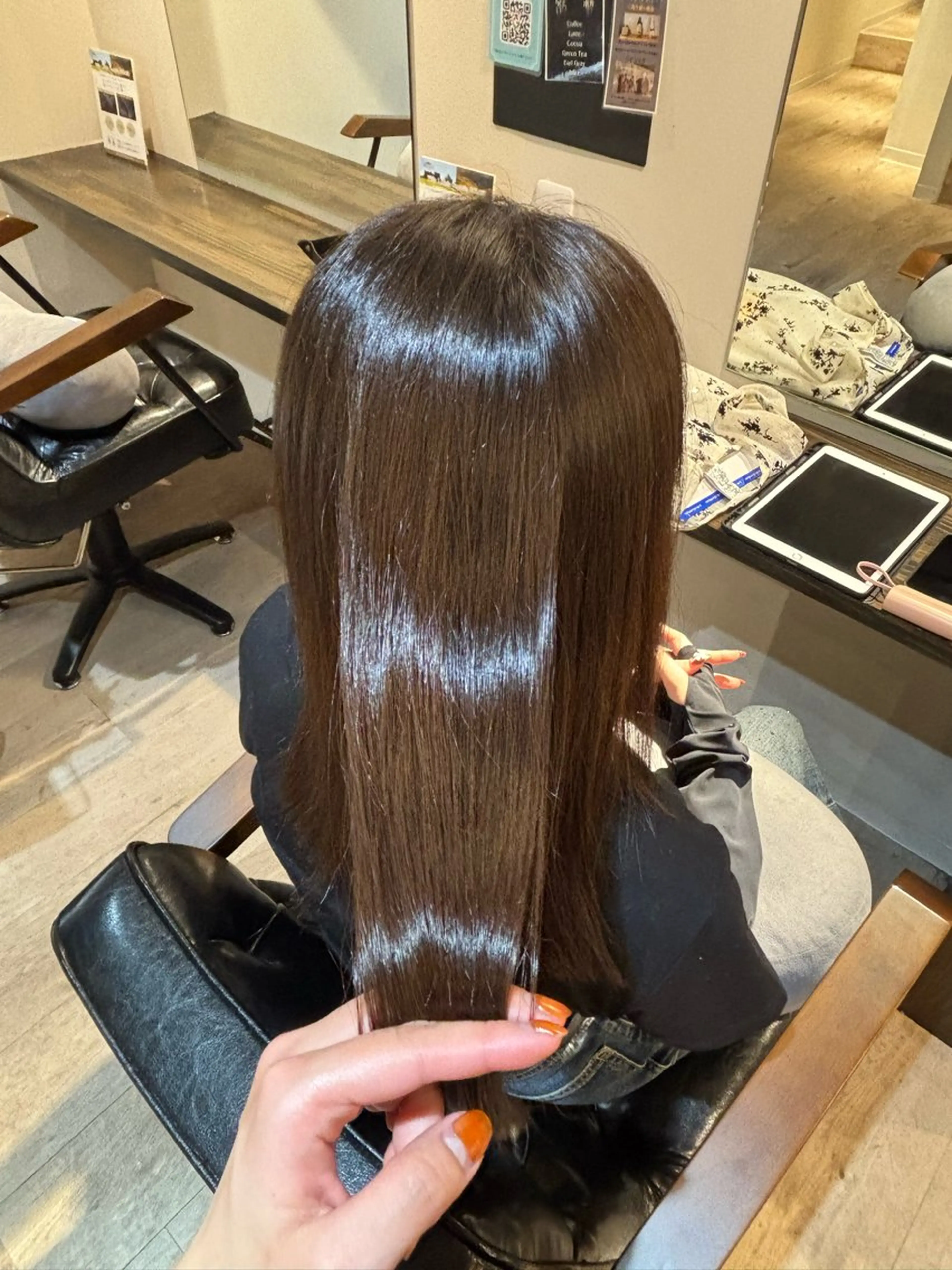 ロング 縮毛矯正 カット 縮毛矯正 MIyu/ナチュラル カラー/茅ヶ崎のヘアスタイル
