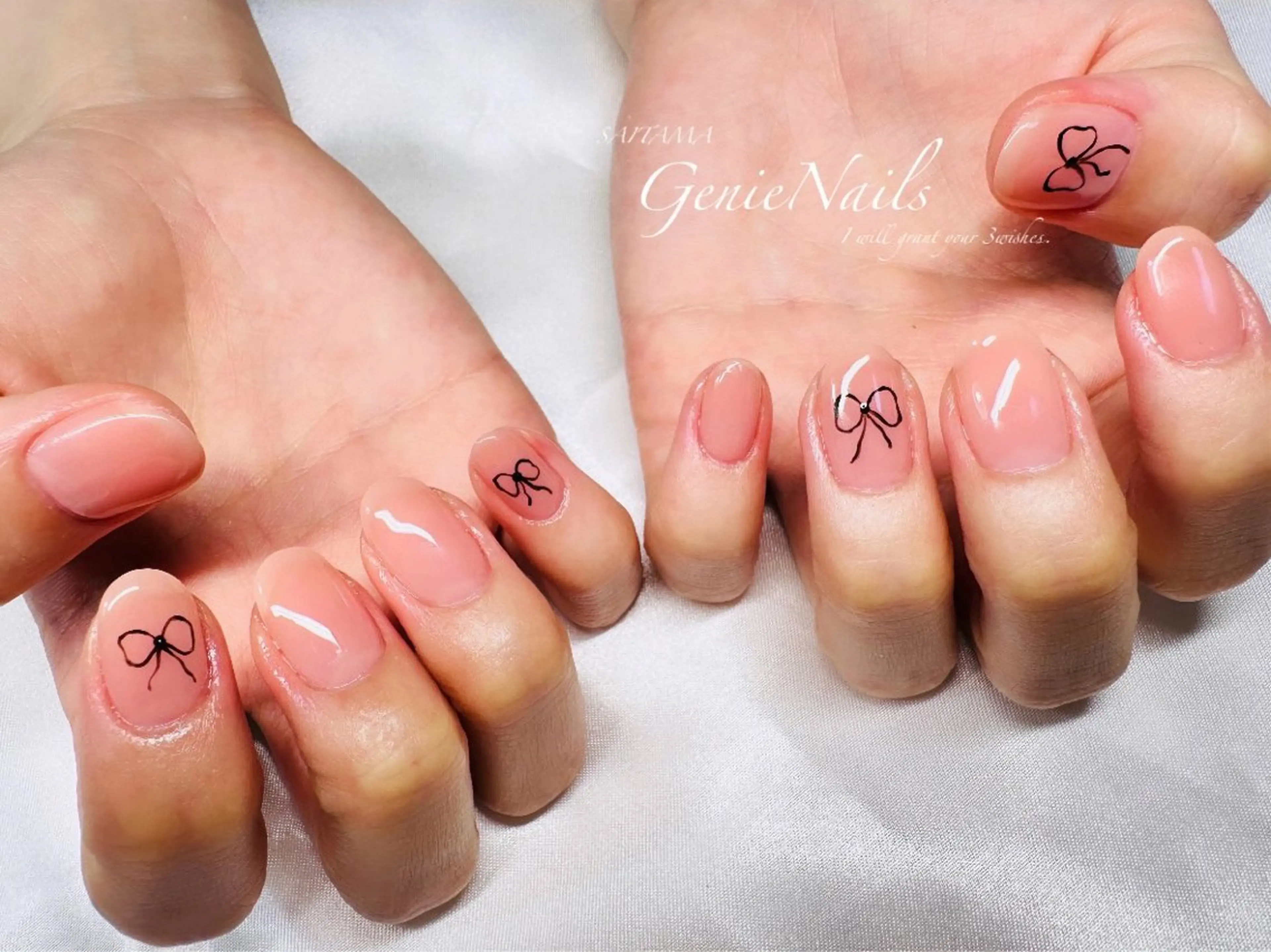メンズ ネイル アートネイル 長さ出し 氷ネイル・うるうるネイル ロングネイル 持ち込み Genie Nailsのネイルデザイン