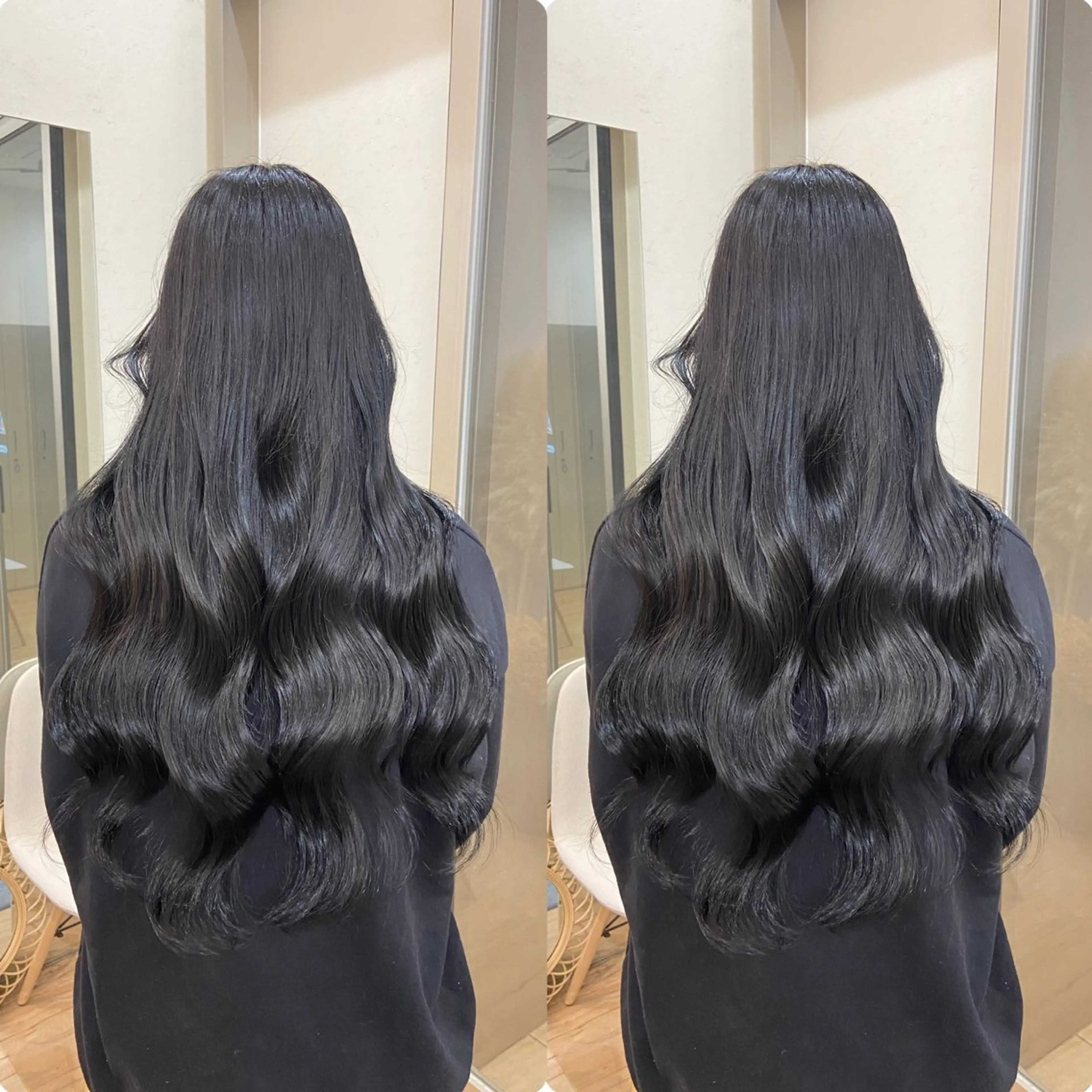 ロング カラー 韓国風ヘア 吉成 葉南のヘアスタイル