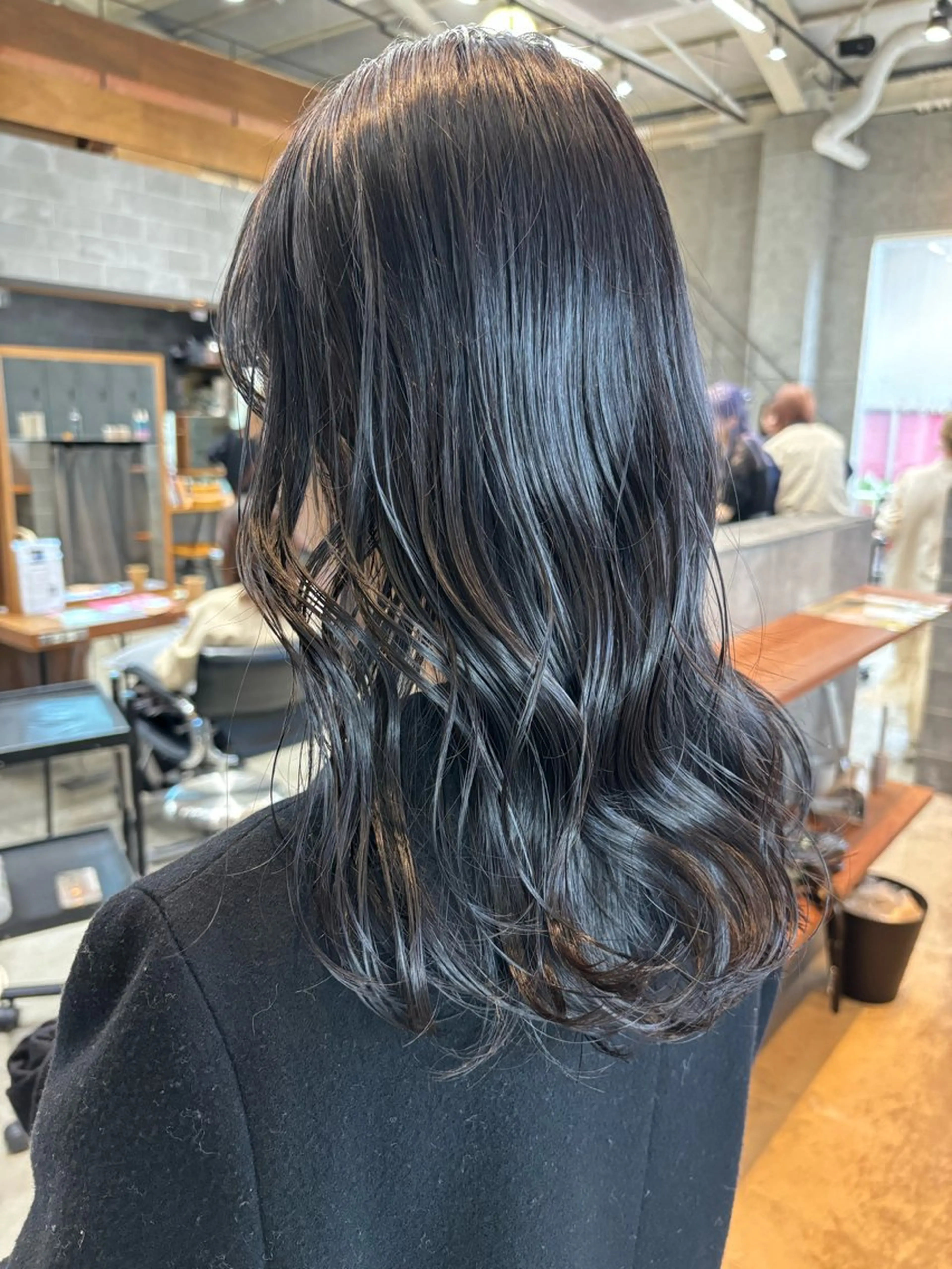 ミディアム カラー パーマ ヘアアレンジ グレージュ カット ヘアカラー トリートメント ヘッドスパ ヘアセット 押切 響 のヘアスタイル