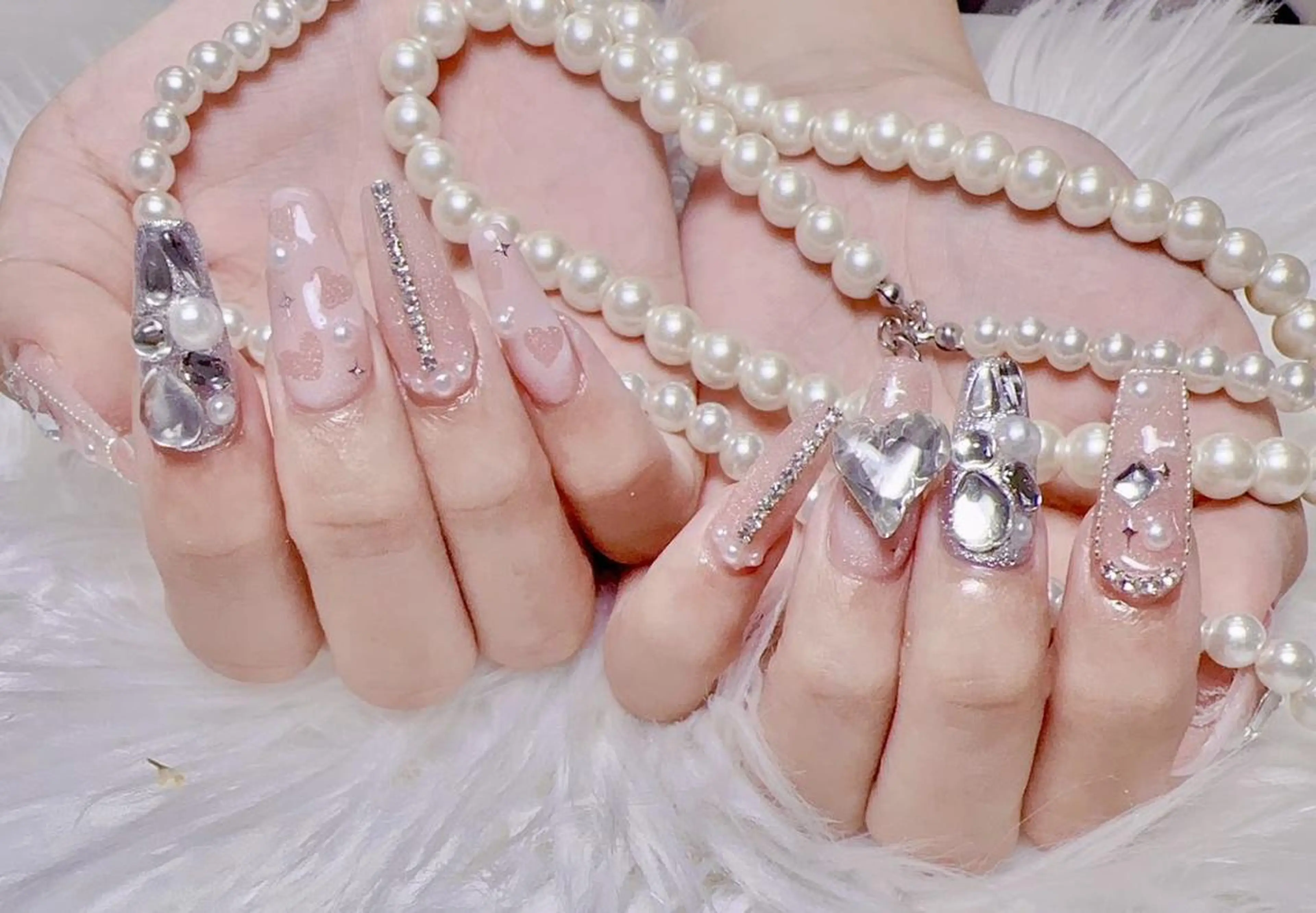 ネイル アートネイル 成人式 長さ出し フットネイル ジェルネイル ハンドネイル ハンドケア For U nail スカルプ専門店のネイルデザイン