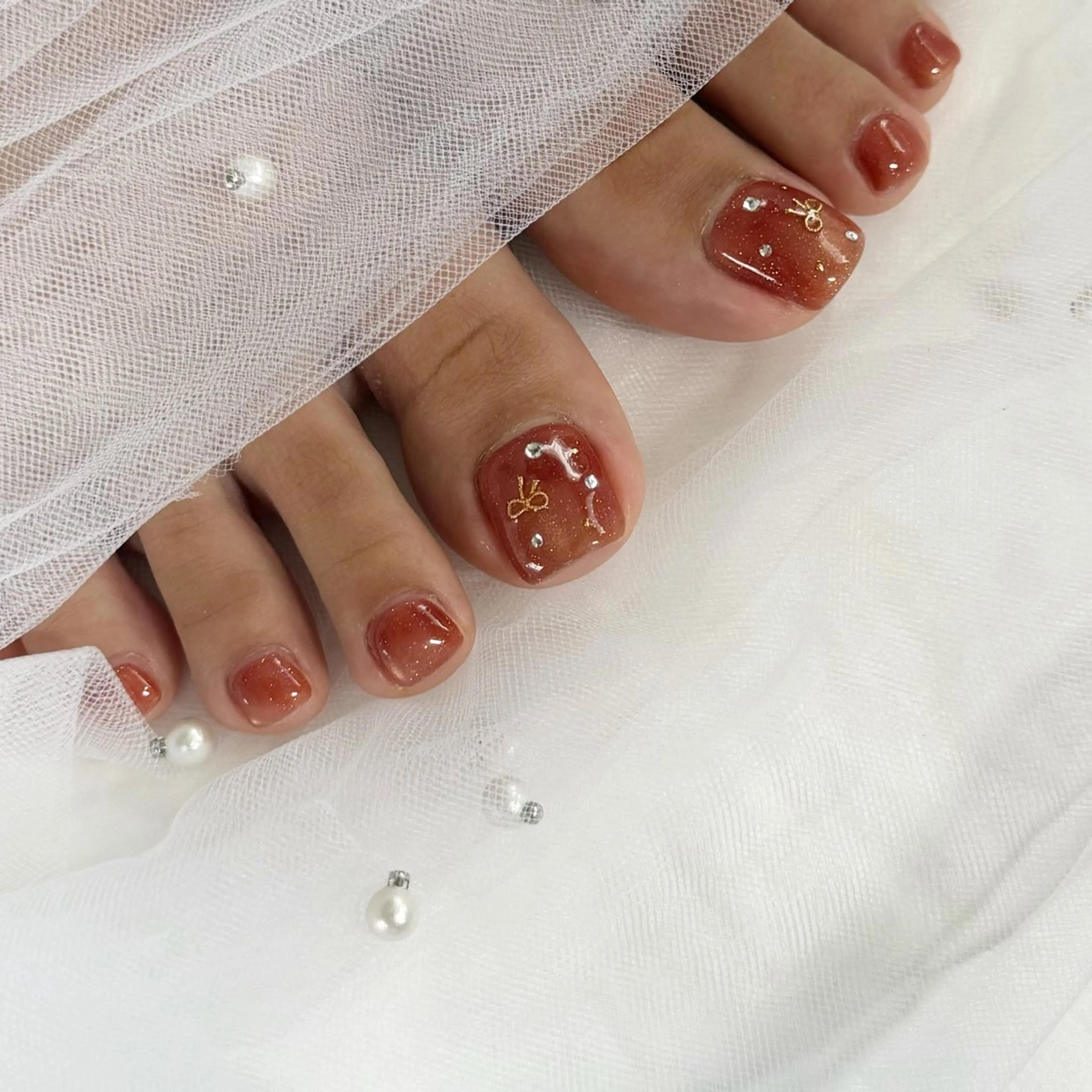 ネイル フットネイル ジェルネイル シンプルネイル 東 千夏のネイルデザイン