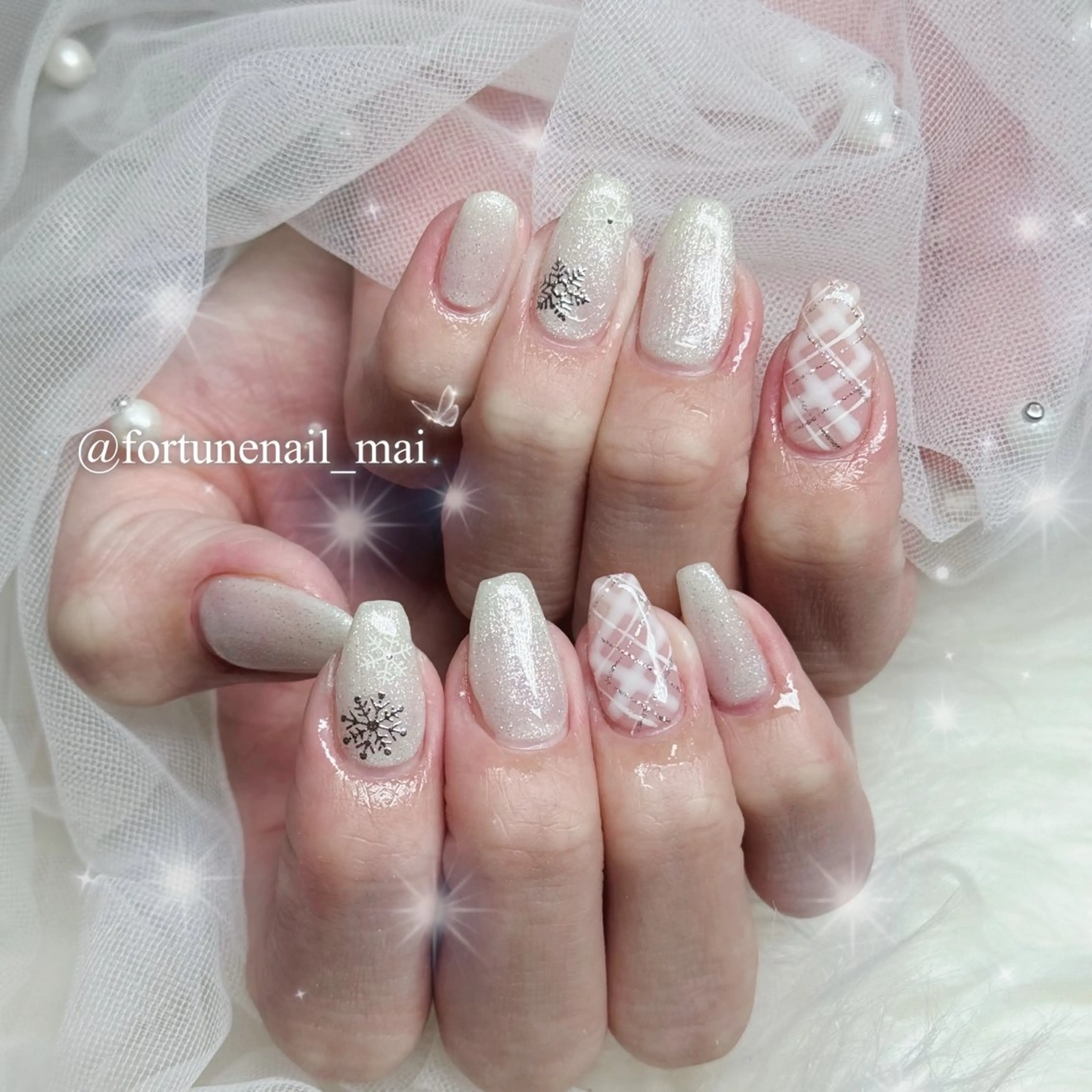 ネイル アートネイル ハンドネイル 🎀Mai 🎀11/26🈳のネイルデザイン