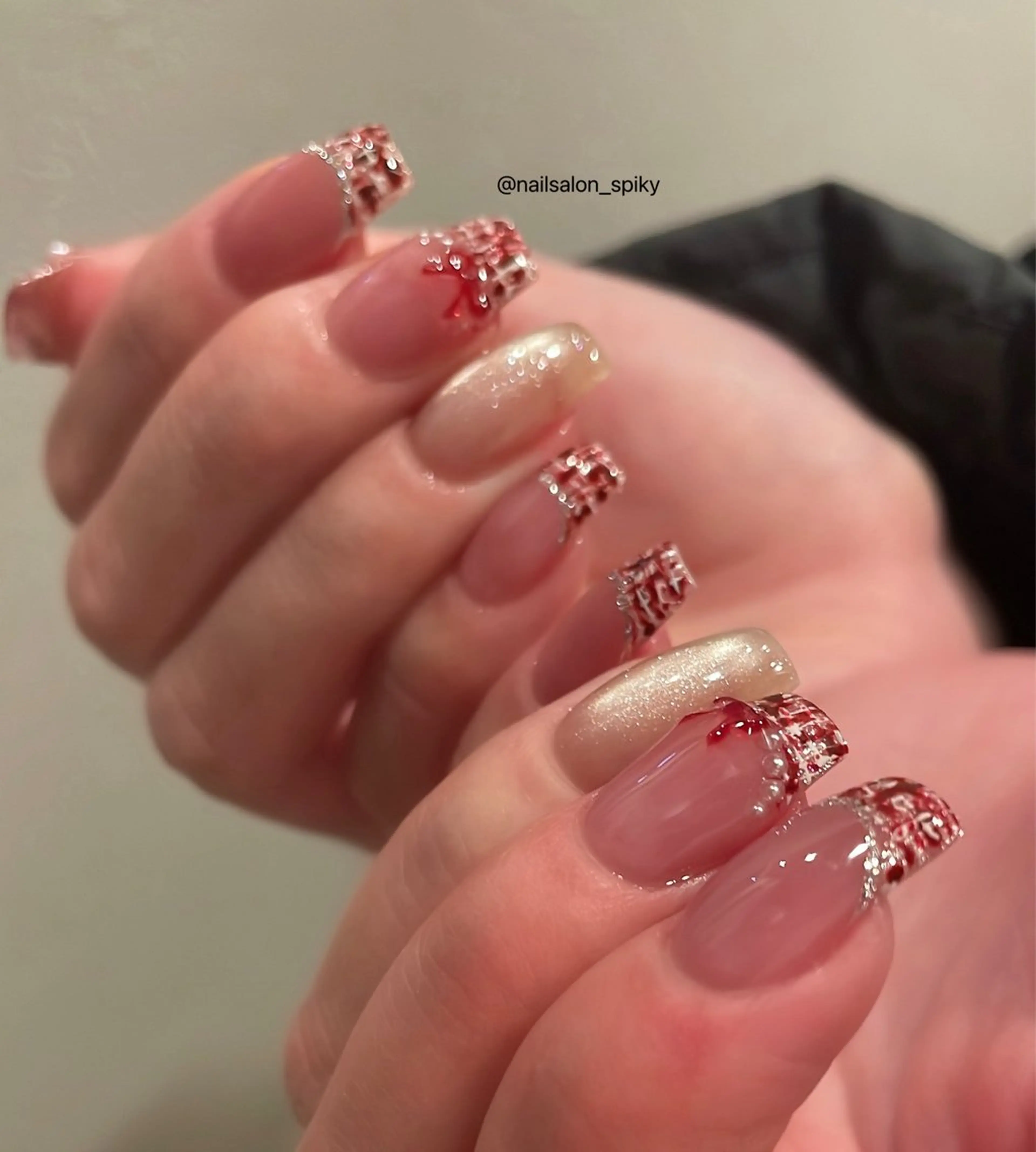 ネイル ハンドネイル Spiky とうげ ふうかのネイルデザイン