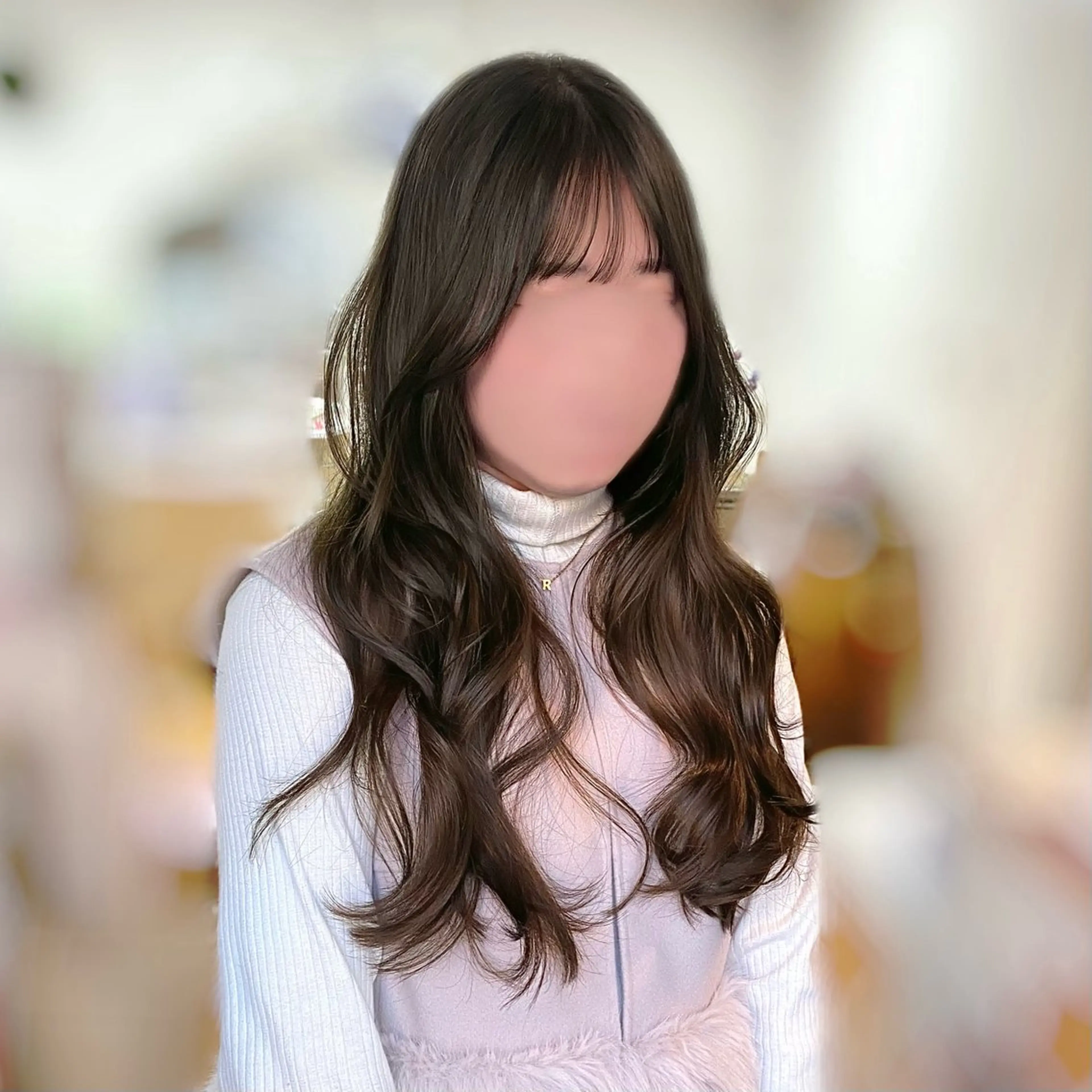ロング カラー ベージュカラー 透明感カラー オリーブベージュ カット ヘアカラー トリートメント 🥣 hashi 🛋️のヘアスタイル