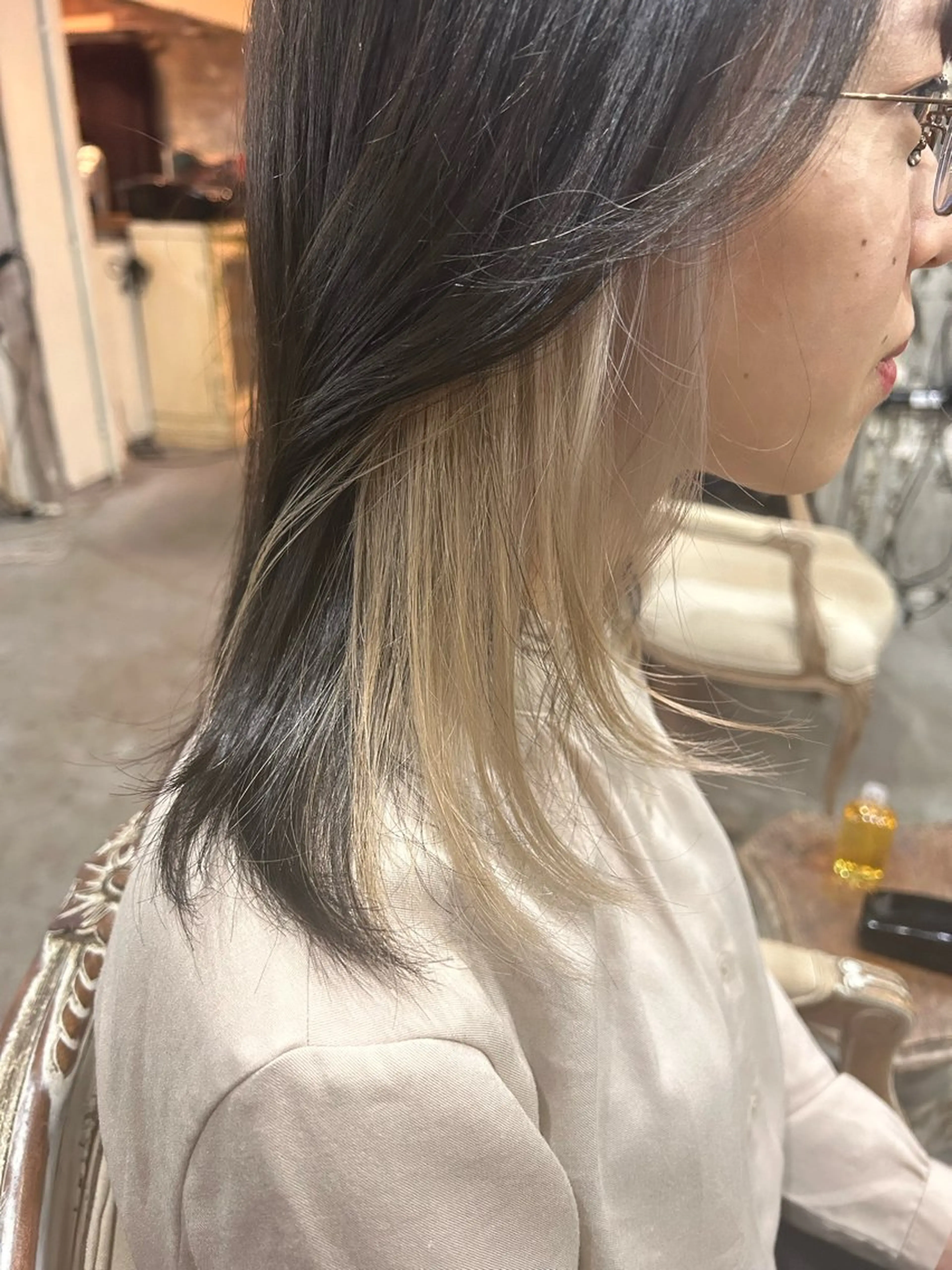 ミディアム カラー お任せヘア☘️☘️ 及川渚のヘアスタイル